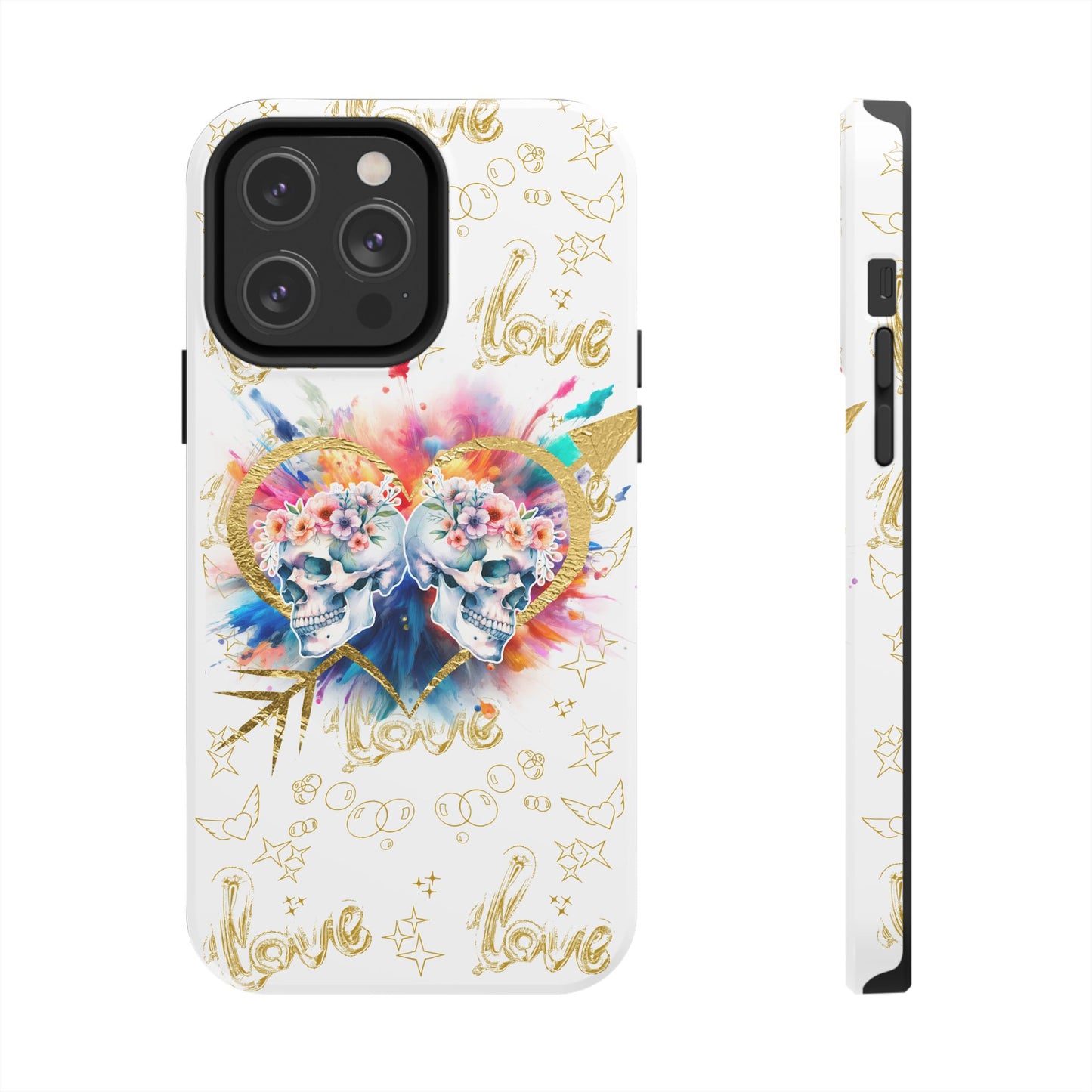 Love is Golden Watercolor - Tough Phone Cases
