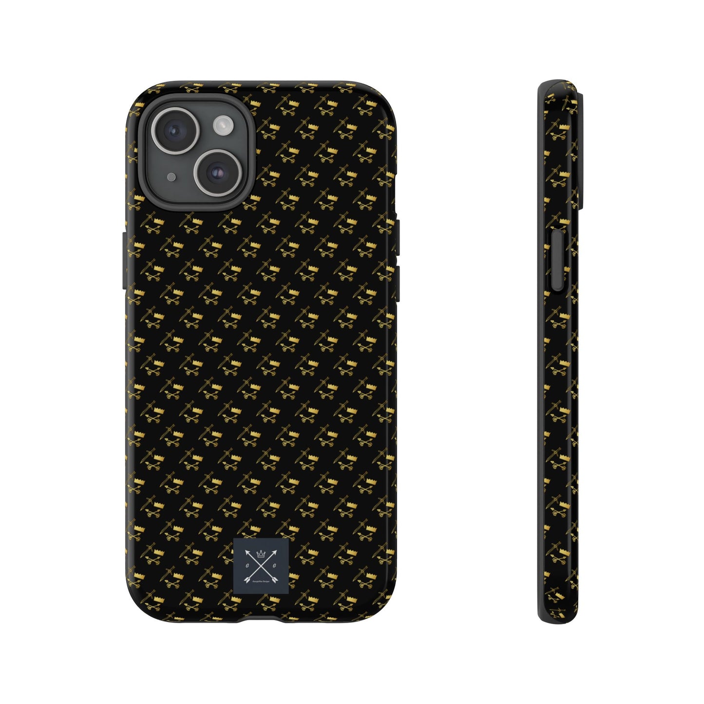 Gold and Bold Warrior Pattern - Tough Phone Cases