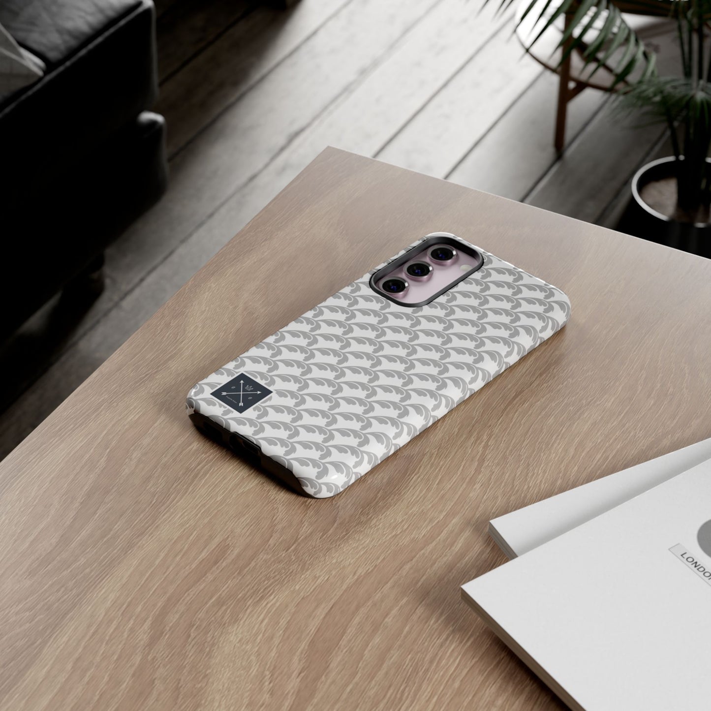 Beautiful Beloved Flourish (silver/white) - Tough Phone Cases