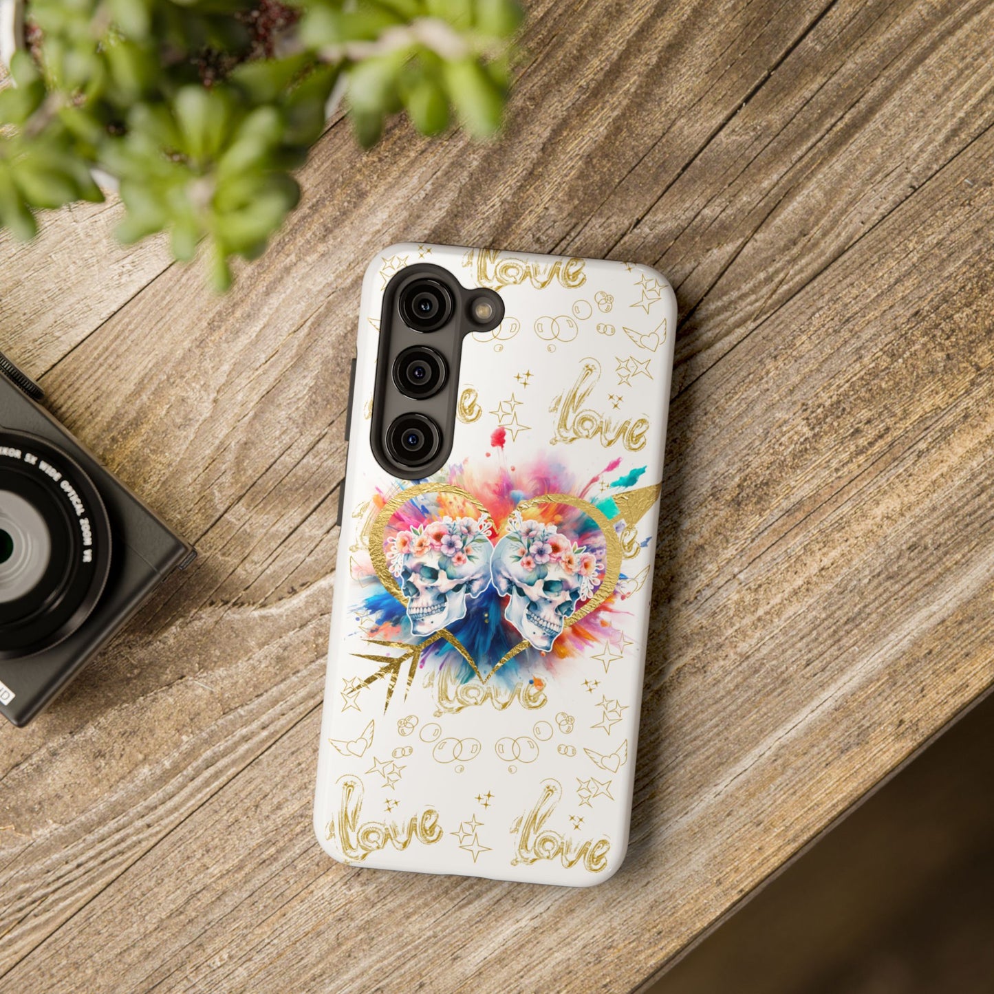 Love is Golden Watercolor - Tough Phone Cases