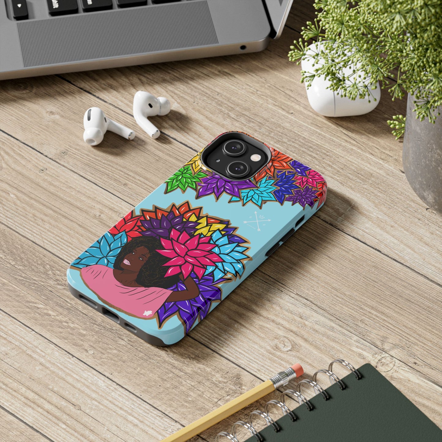 Beauty with Flowers - Tough Phone Cases