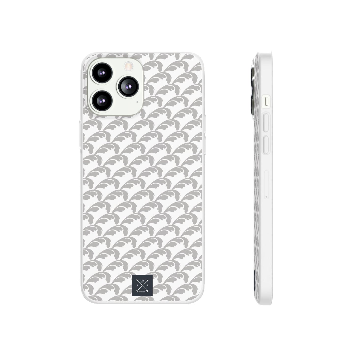Beautiful Beloved Flourish (silver/white) - Flexi Phone Cases