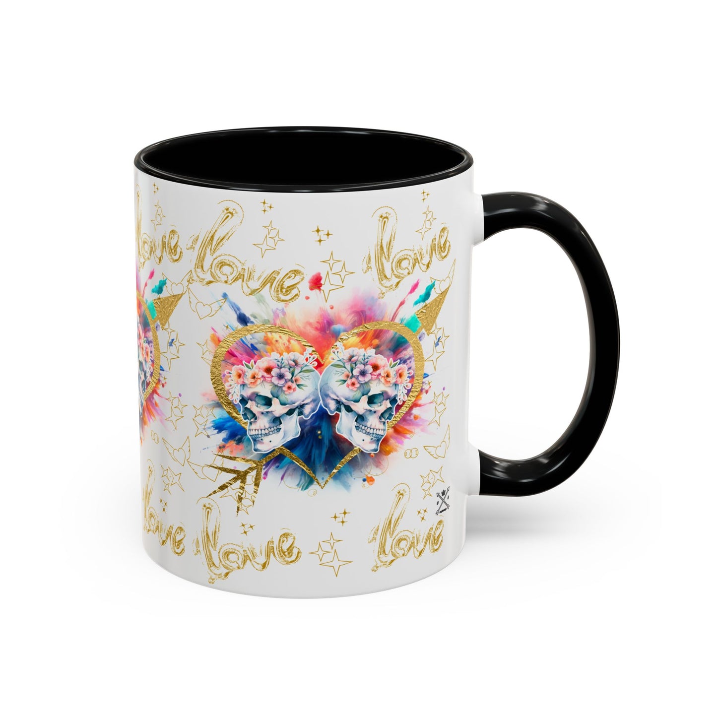 Love is Golden Watercolor - Accent Coffee Mug (11, 15oz)
