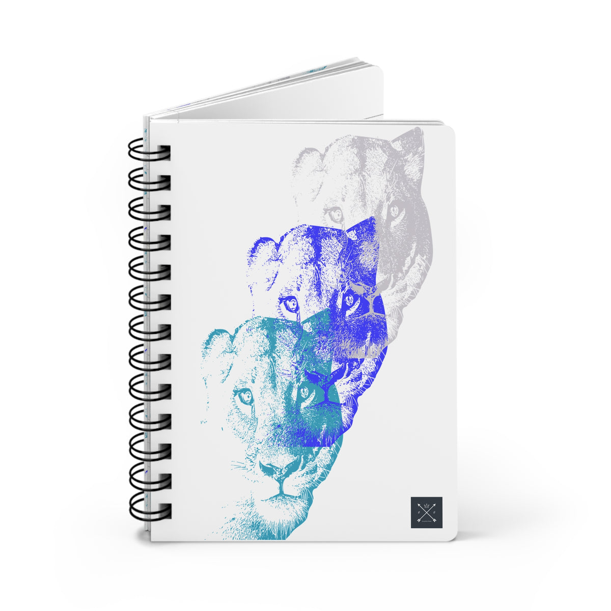 Lioness Arising - Spiral Notebook - Ruled Line - wht