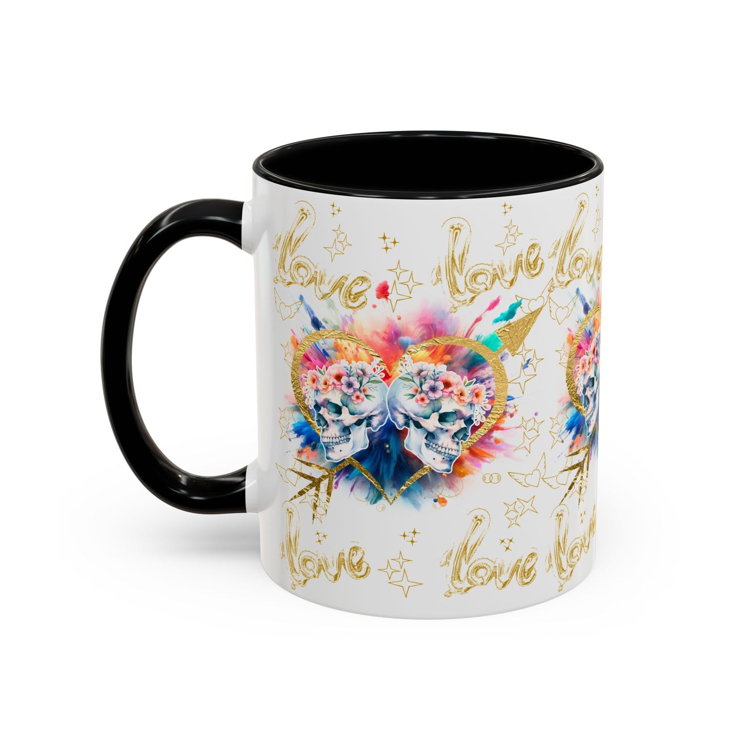 Love is Golden Watercolor - Accent Coffee Mug (11, 15oz)