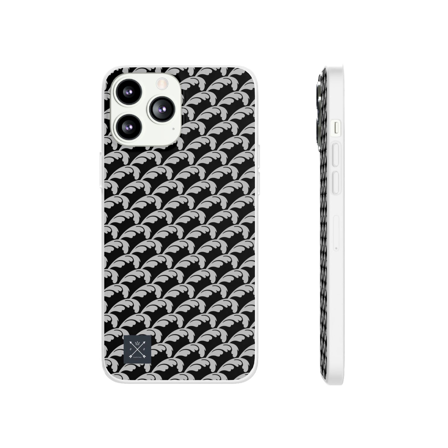 Beautiful Beloved Flourish (silver/black) - Flexi Phone Cases