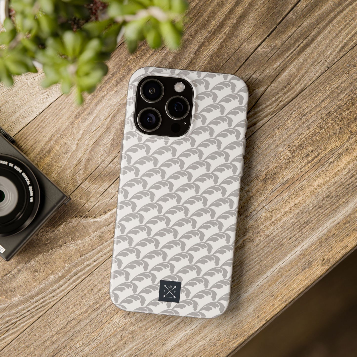 Beautiful Beloved Flourish (silver/white) - Flexi Phone Cases