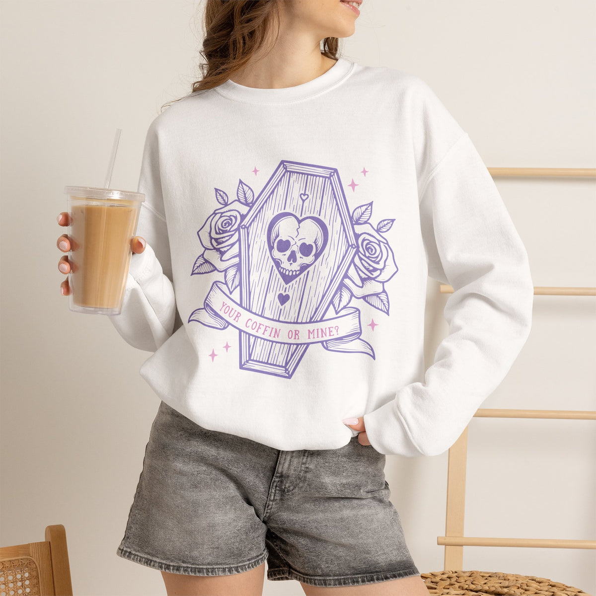 Your Coffin or Mine? - Unisex Heavy Blend™ Crewneck Sweatshirt