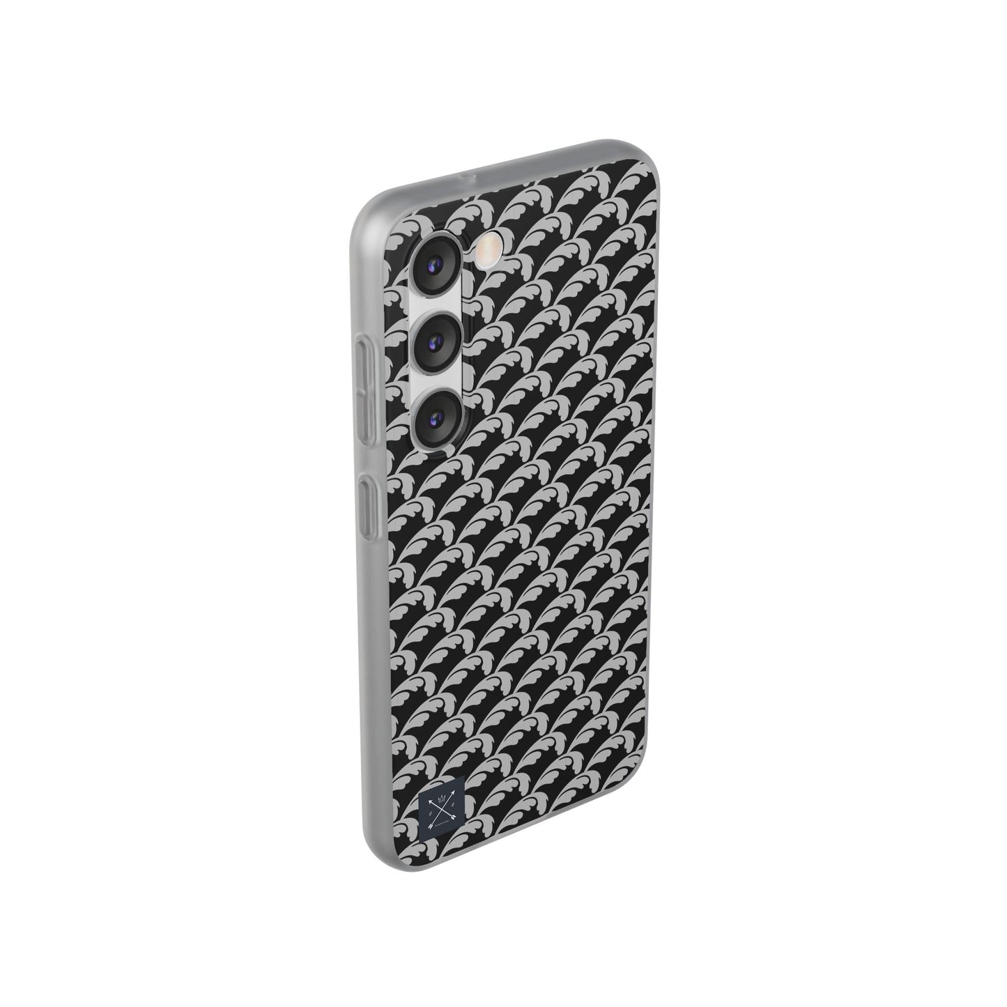 Beautiful Beloved Flourish (silver/black) - Flexi Phone Cases