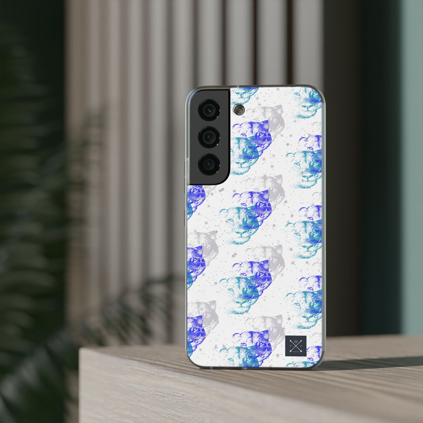 Lioness Arising (white/blue) - Flexi Phone Cases