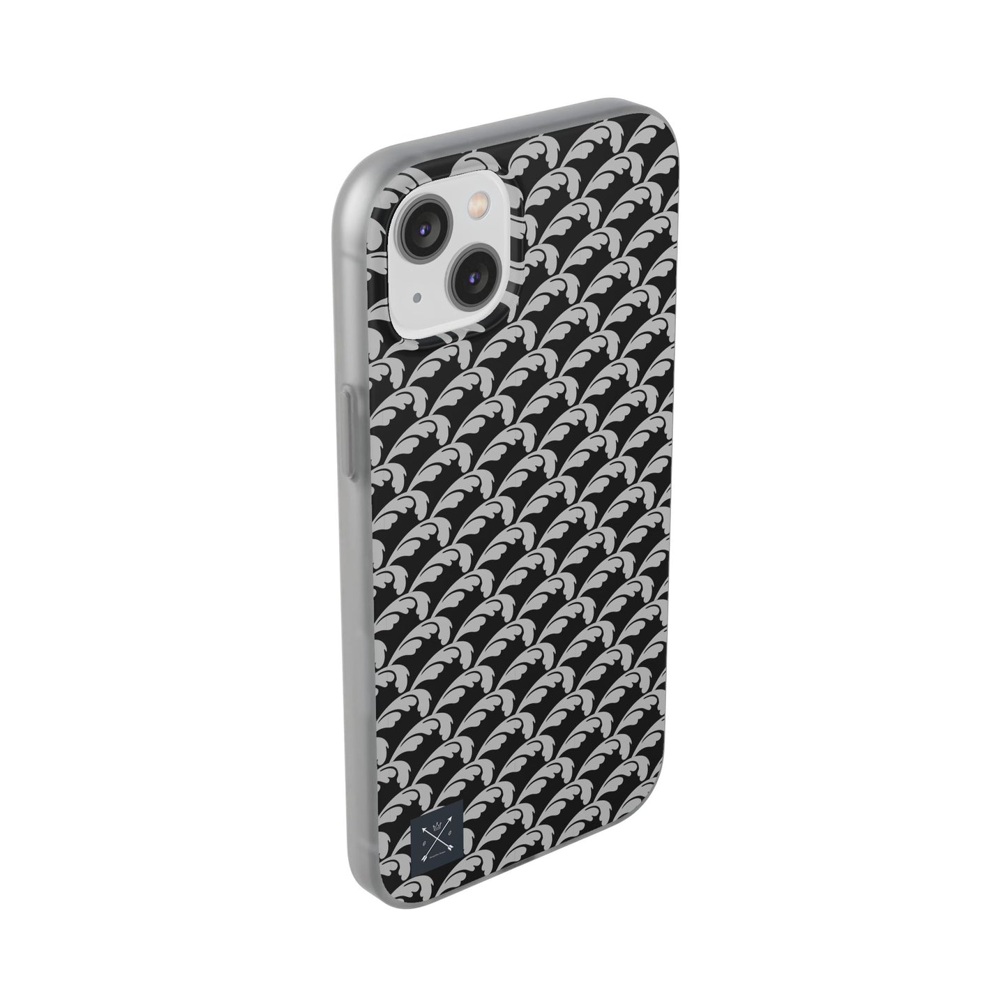 Beautiful Beloved Flourish (silver/black) - Flexi Phone Cases