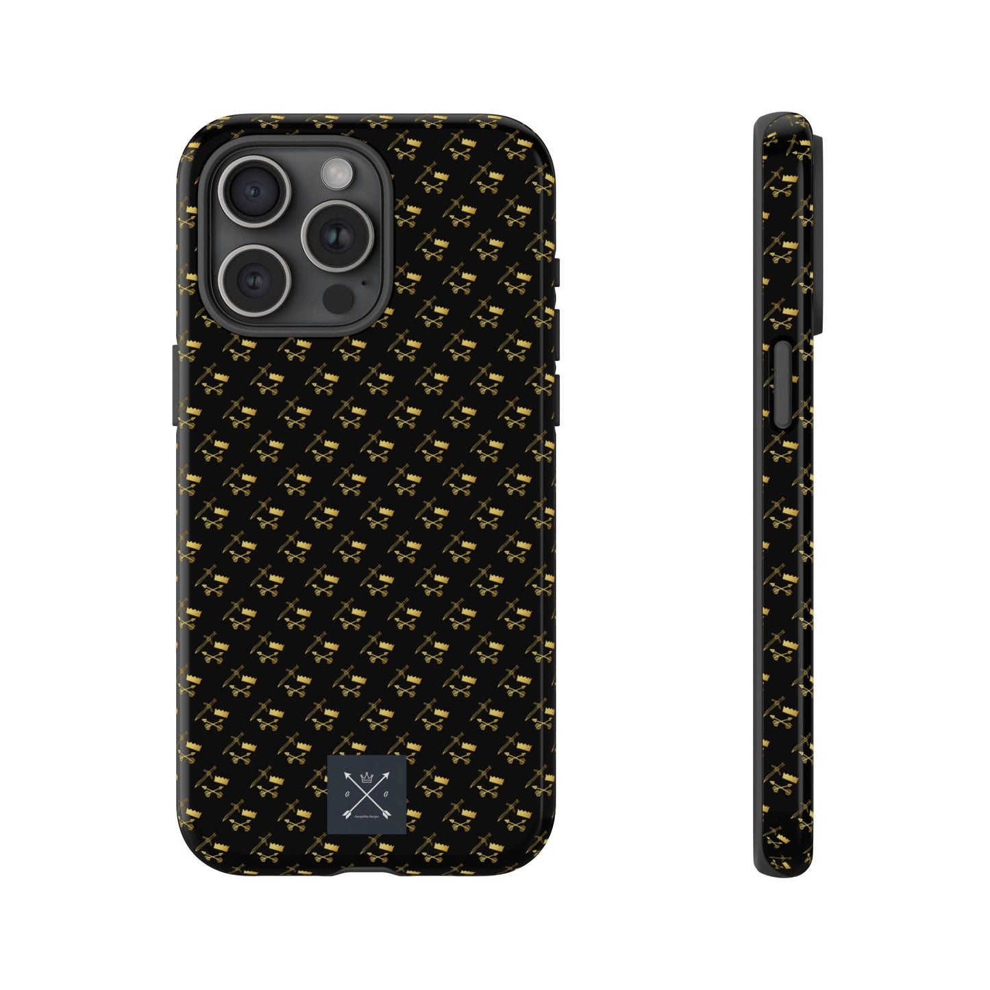 Gold and Bold Warrior Pattern - Tough Phone Cases