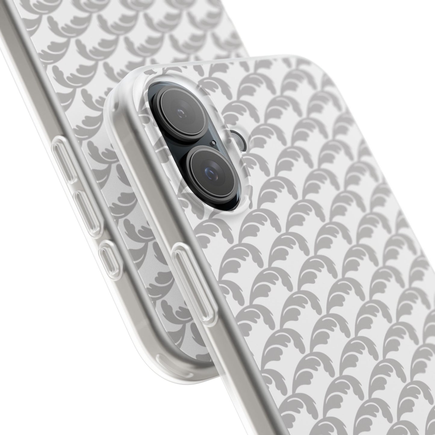 Beautiful Beloved Flourish (silver/white) - Flexi Phone Cases