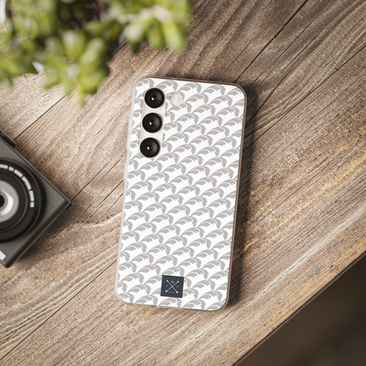 Beautiful Beloved Flourish (silver/white) - Flexi Phone Cases