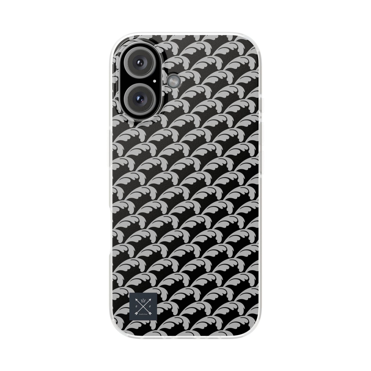 Beautiful Beloved Flourish (silver/black) - Flexi Phone Cases
