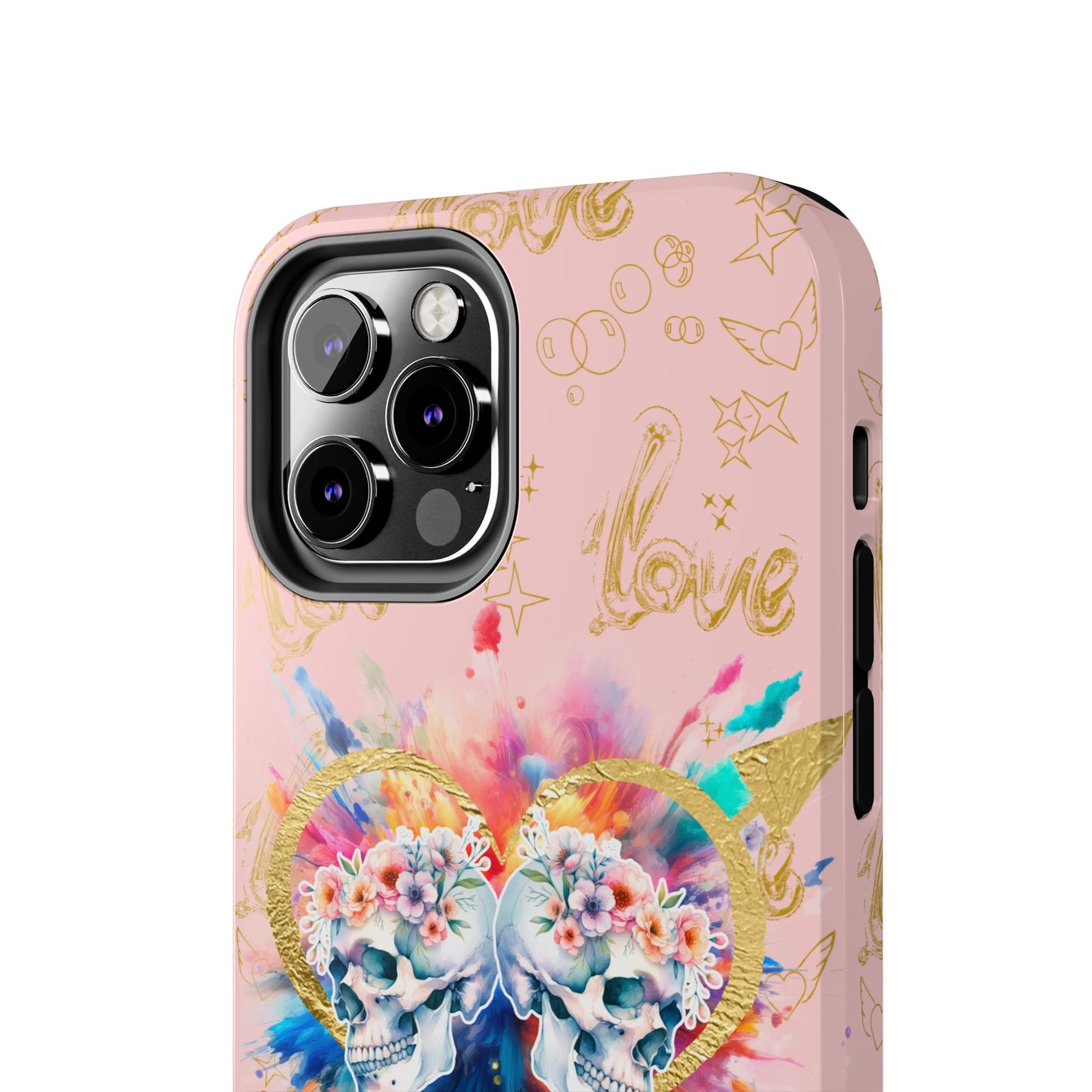Love is Golden Watercolor (pink) - Tough Phone Cases