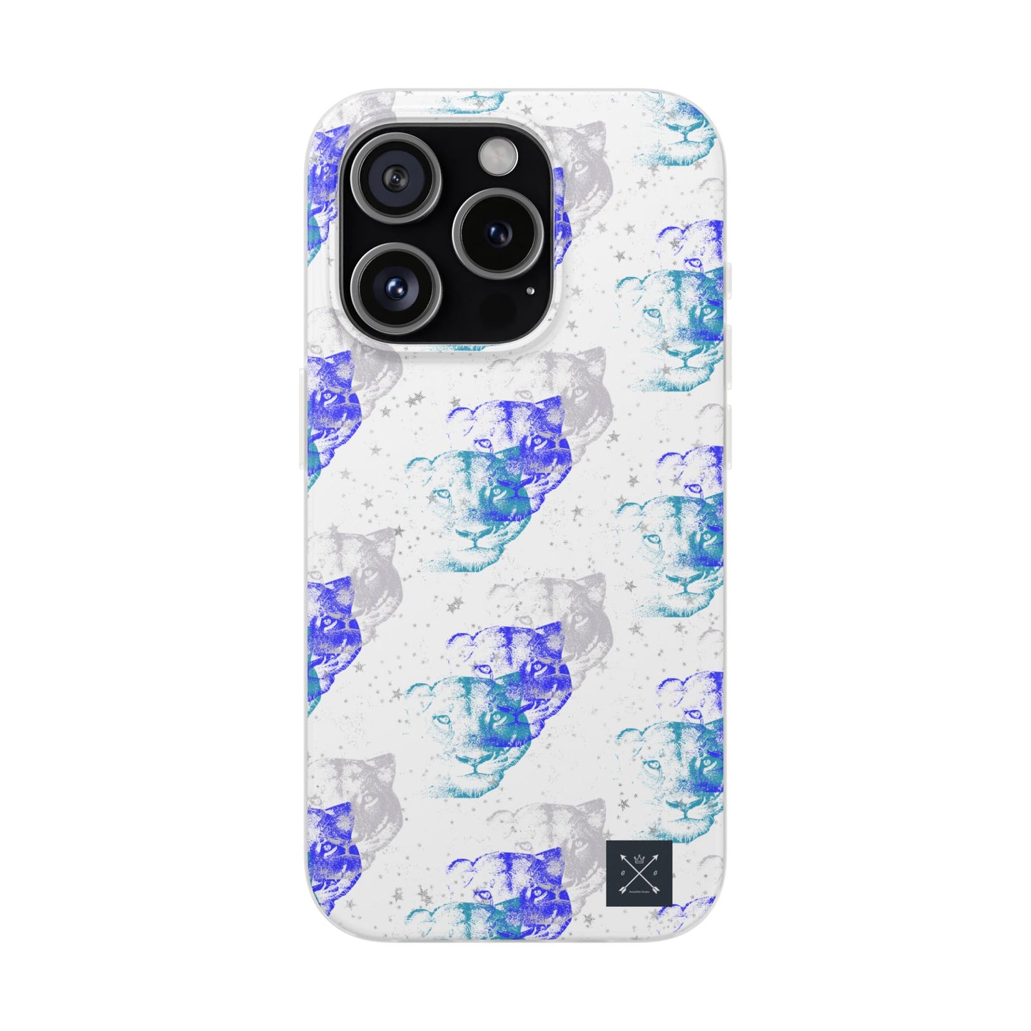 Lioness Arising (white/blue) - Flexi Phone Cases
