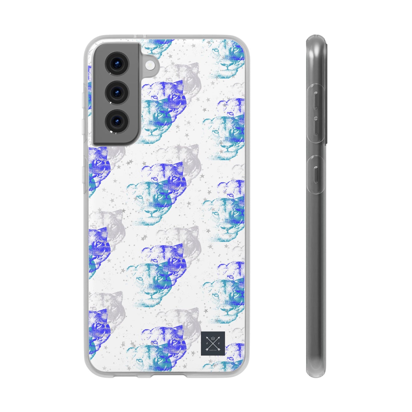 Lioness Arising (white/blue) - Flexi Phone Cases