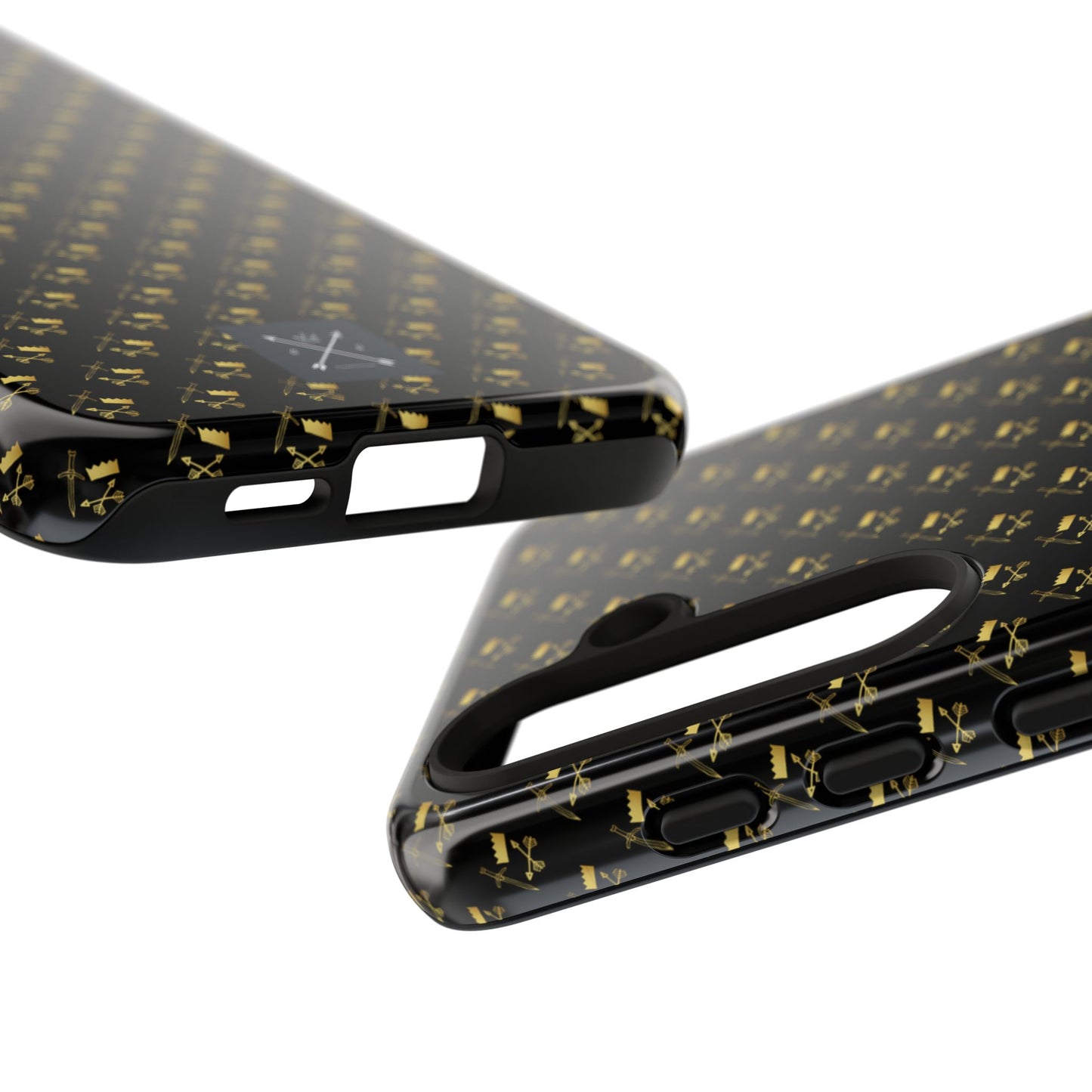 Gold and Bold Warrior Pattern - Tough Phone Cases
