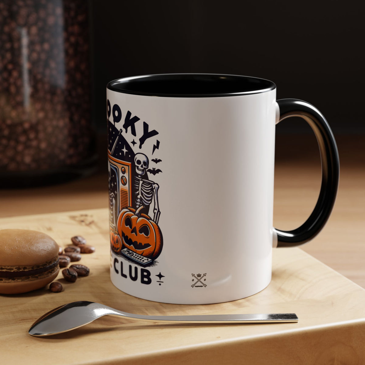 Spoooky Movie Club Skeletons - Color Accent Coffee Mug