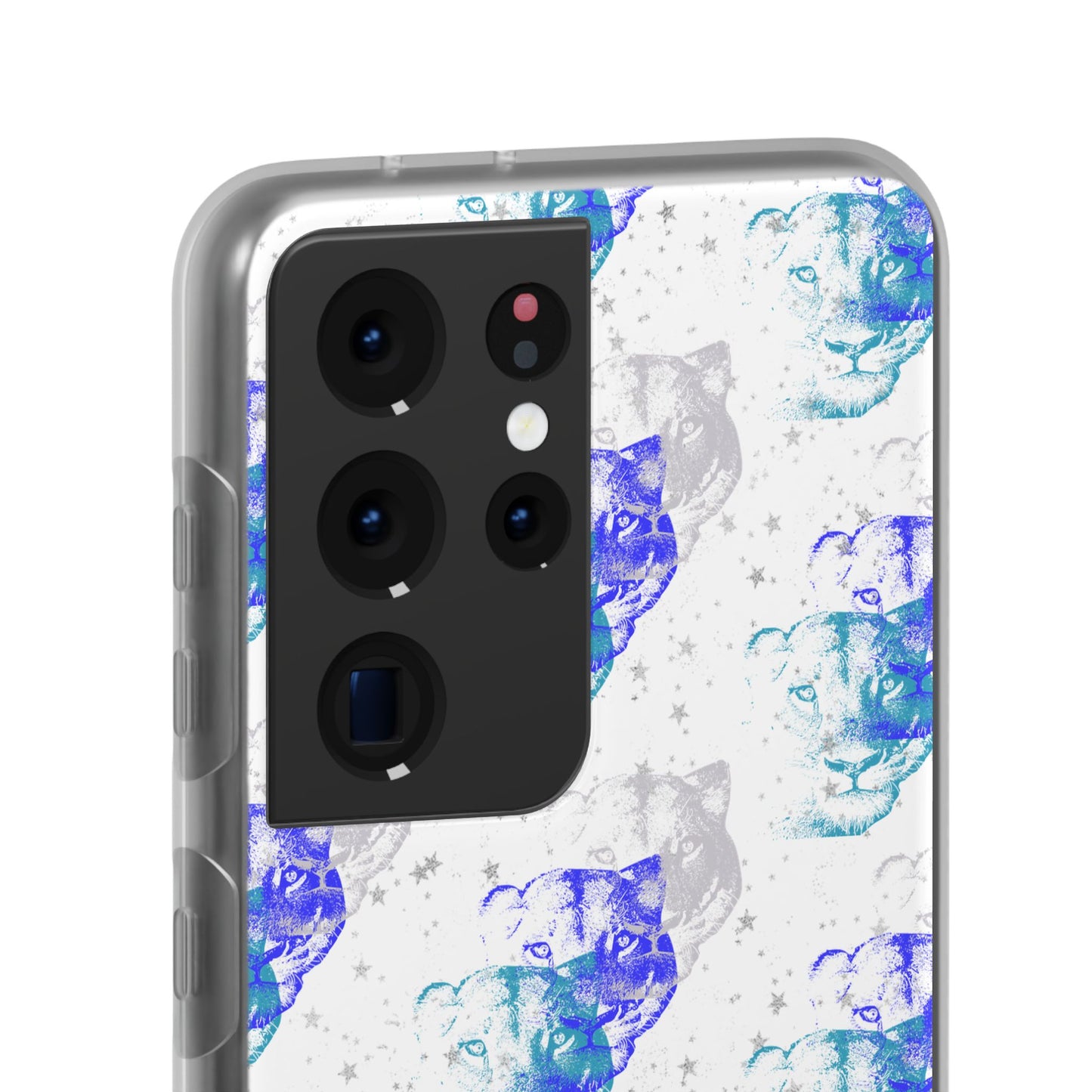 Lioness Arising (white/blue) - Flexi Phone Cases