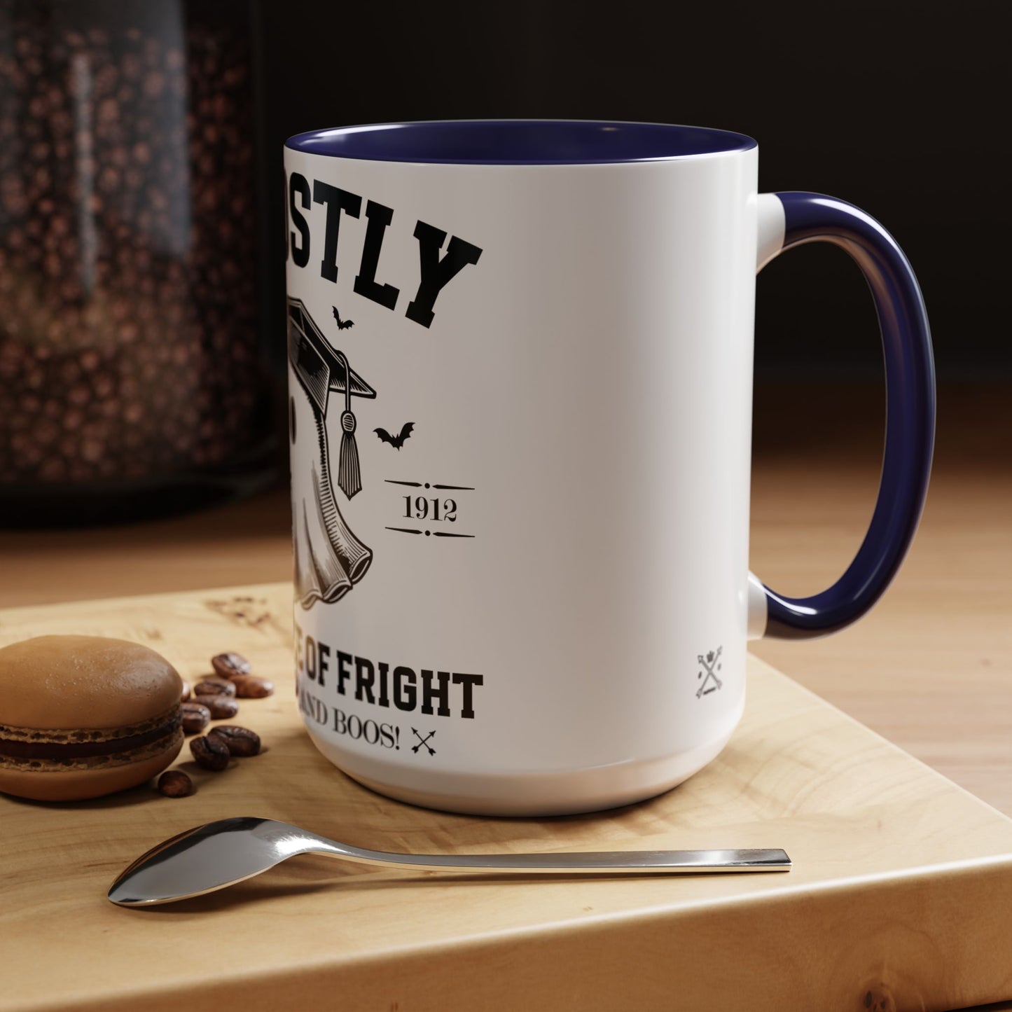 Ghostly Institute of Fright - Accent Coffee Mug (11, 15oz)