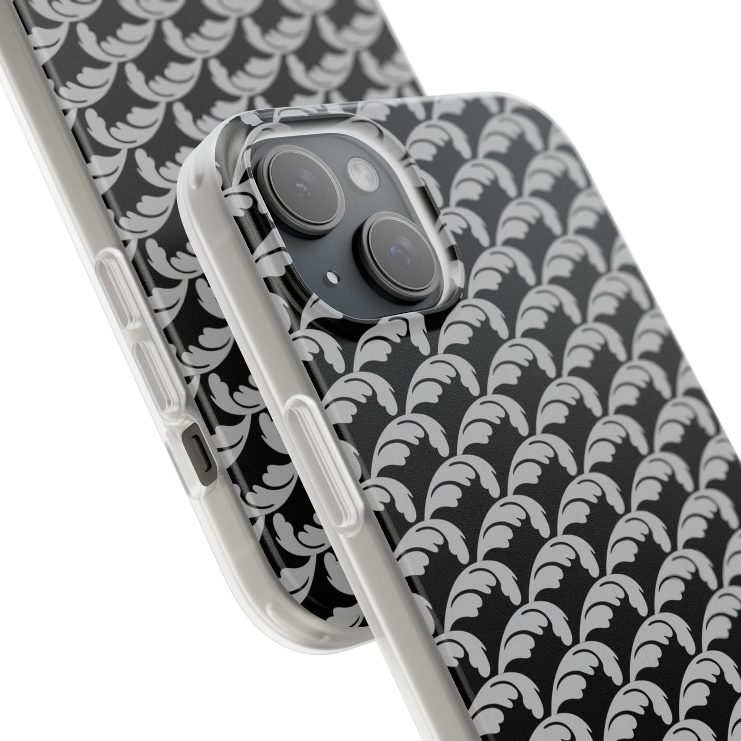 Beautiful Beloved Flourish (silver/black) - Flexi Phone Cases