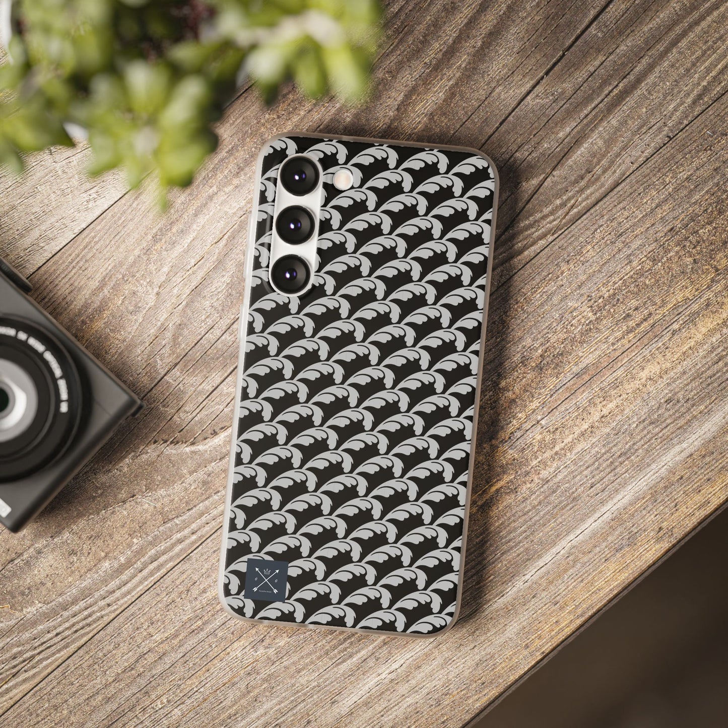 Beautiful Beloved Flourish (silver/black) - Flexi Phone Cases