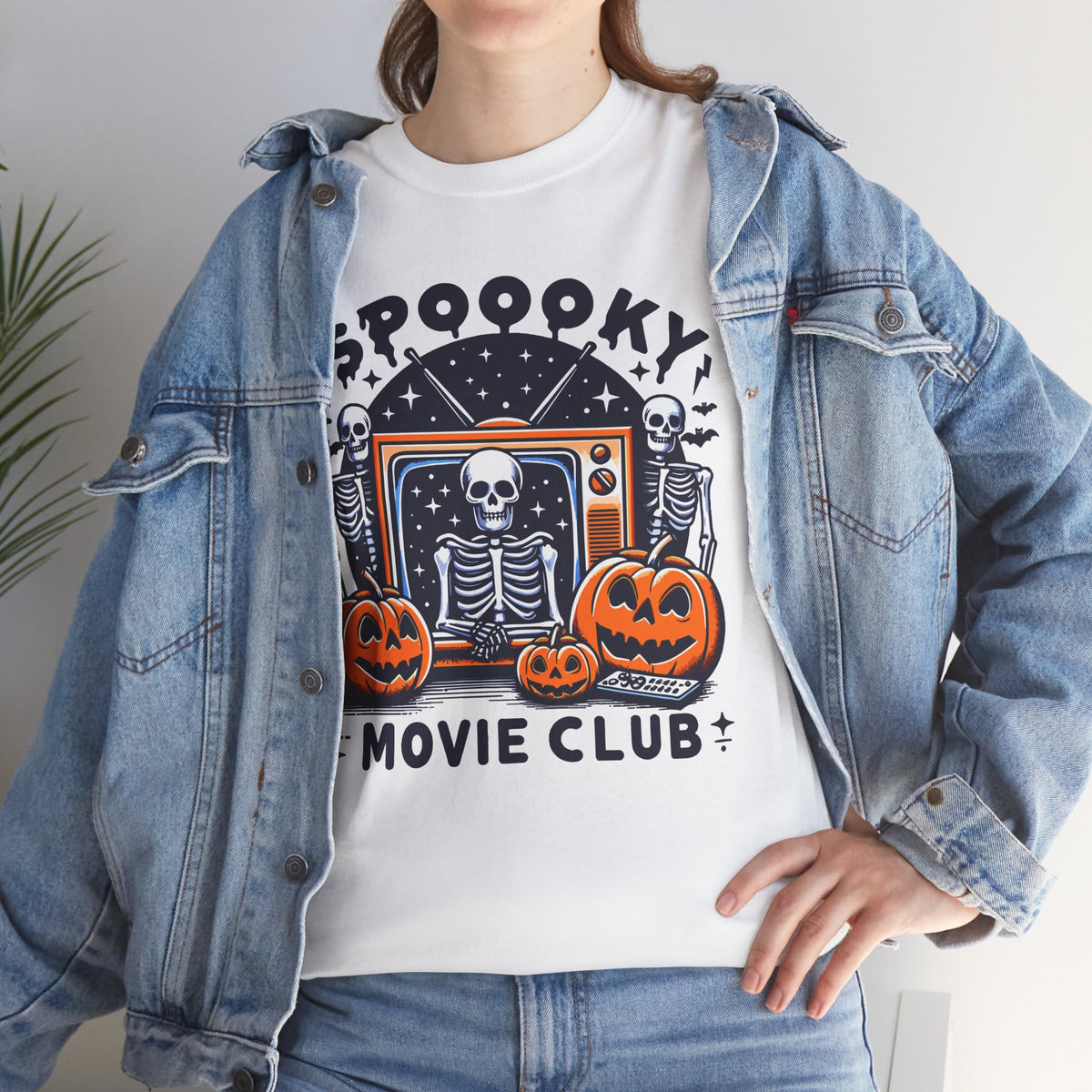 Spooky Movie Club -  Unisex Cotton Tee
