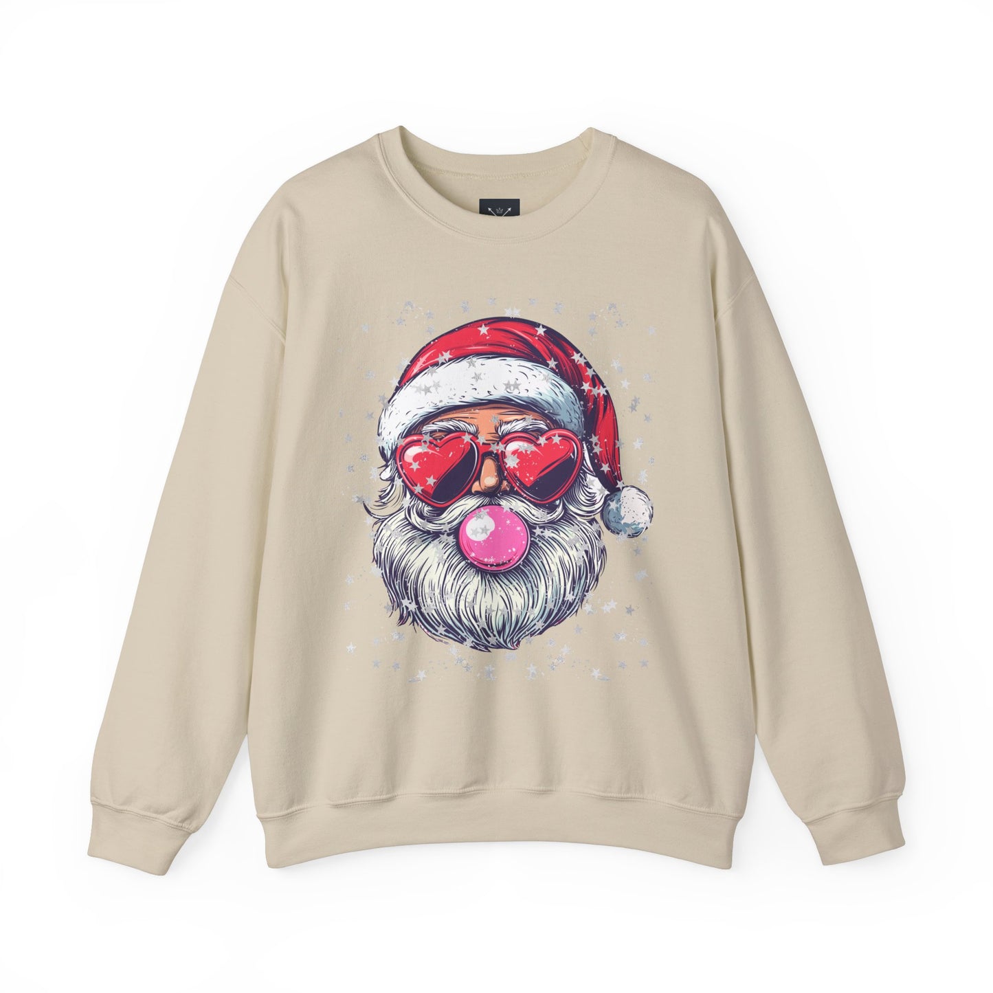 Retro Bubblegum Santa - Unisex Heavy Blend™ Crewneck Sweatshirt