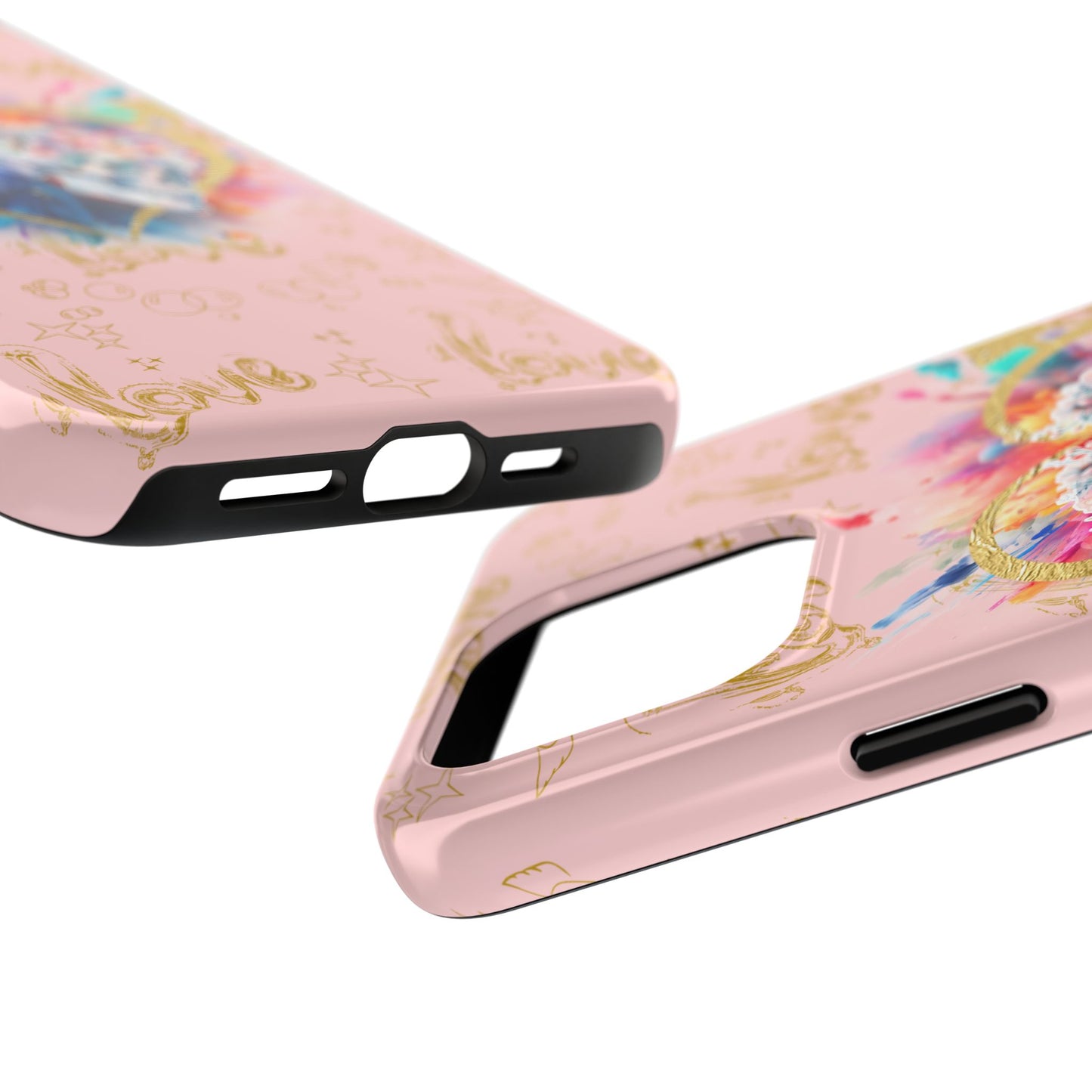 Love is Golden Watercolor (pink) - Tough Phone Cases