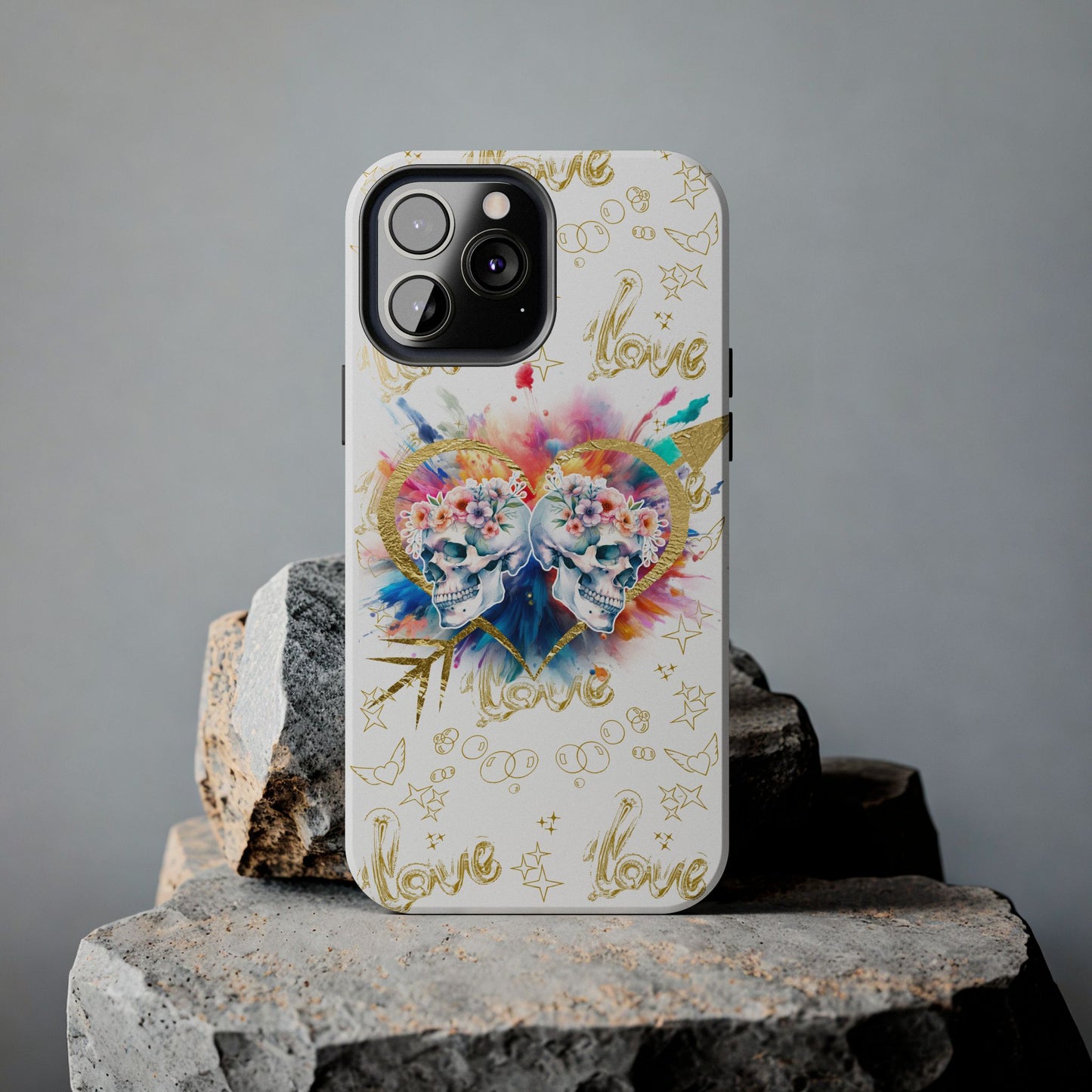 Love is Golden Watercolor - Tough Phone Cases