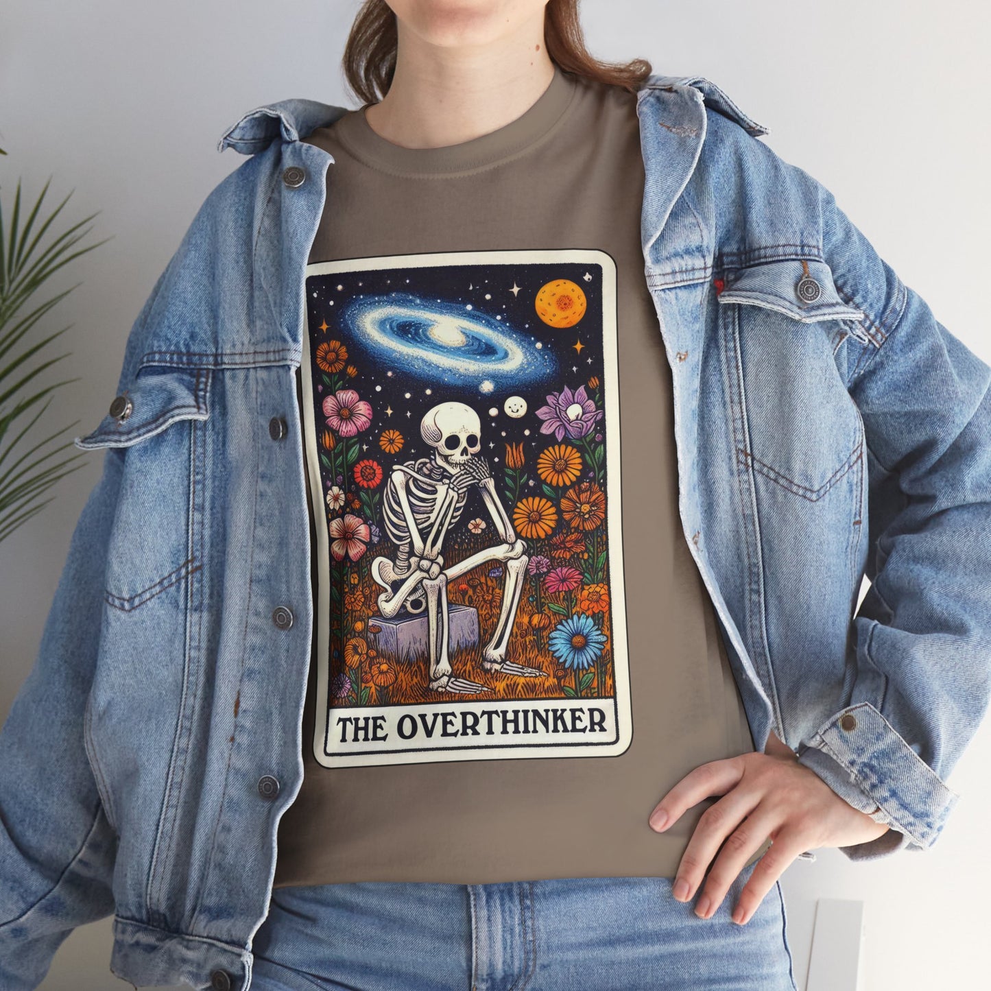 The Overthinker Skeletal Tarot - Unisex T-shirt