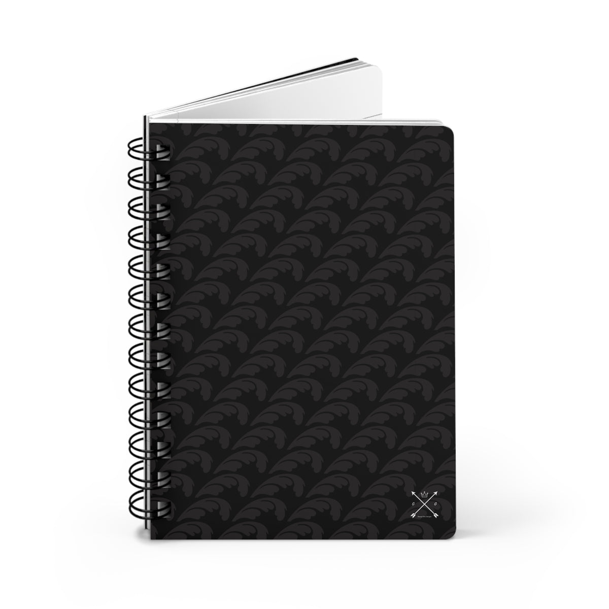 Beautiful Beloved One - Spiral Notebook - Ruled Line - blk/blk