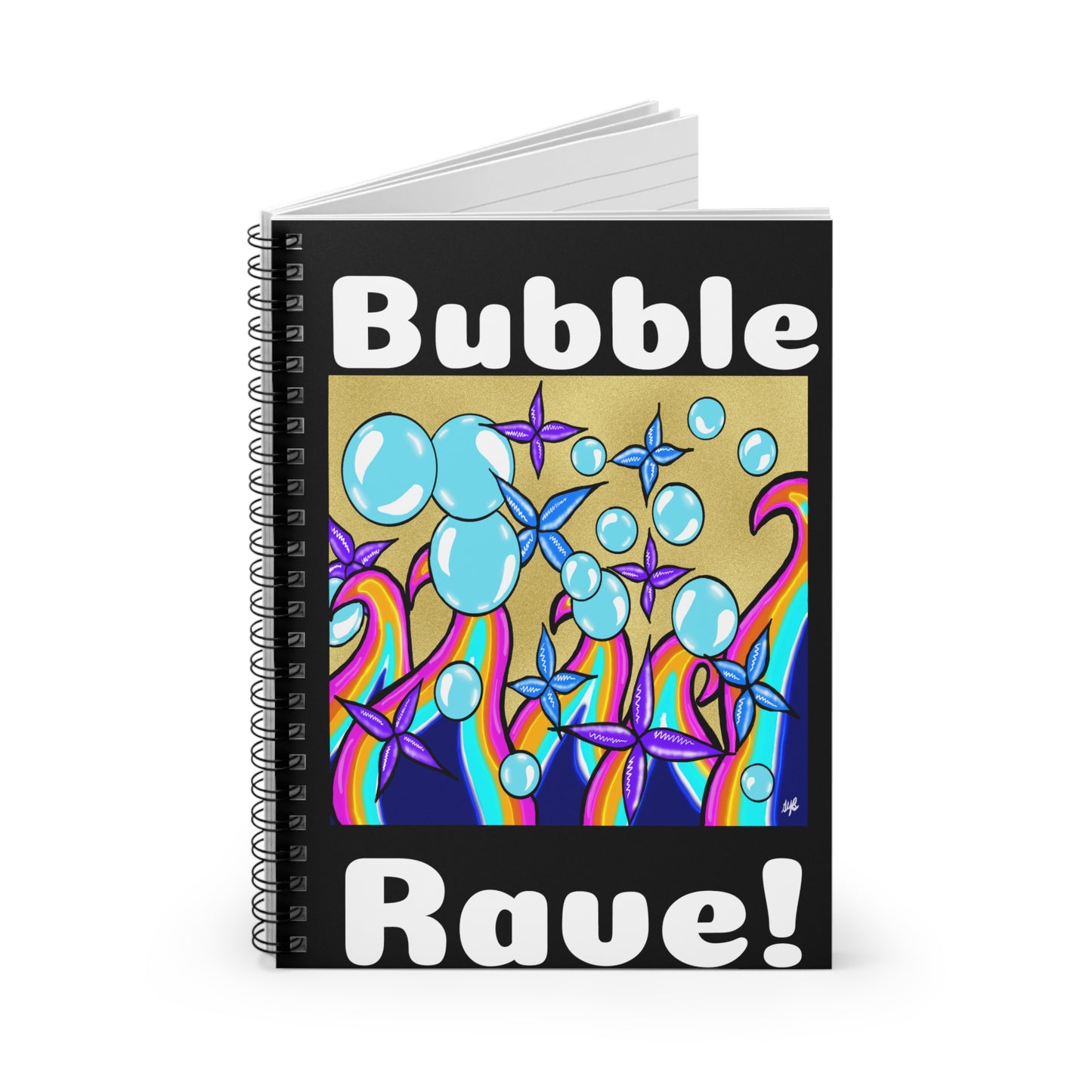 Spiral Notebook - Bubble Rave - Ruled Line
