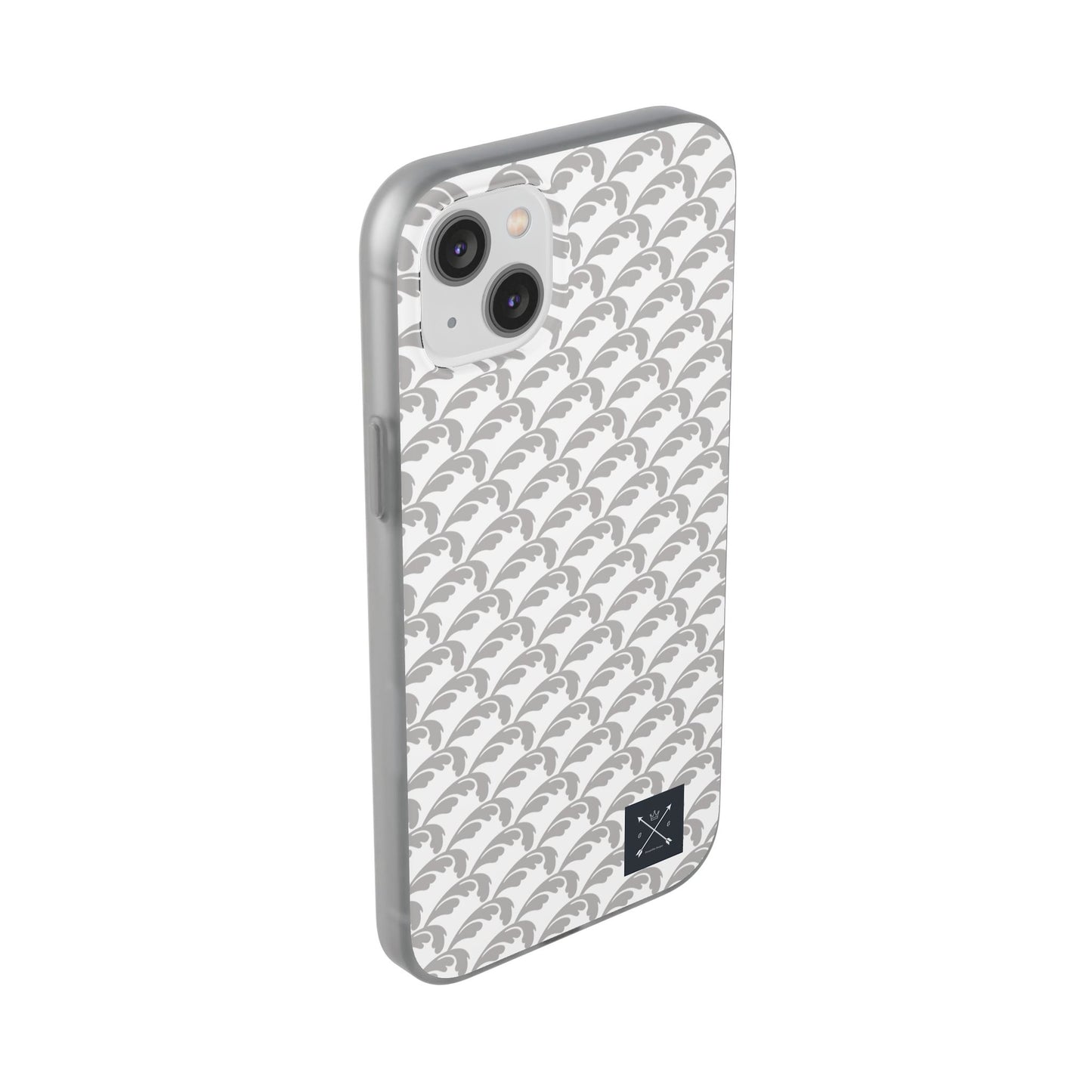 Beautiful Beloved Flourish (silver/white) - Flexi Phone Cases