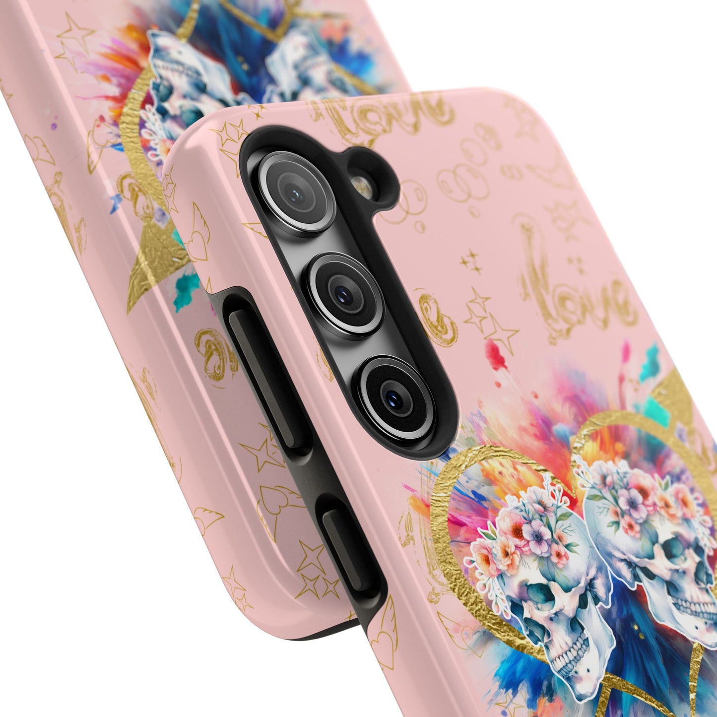 Love is Golden Watercolor (pink) - Tough Phone Cases