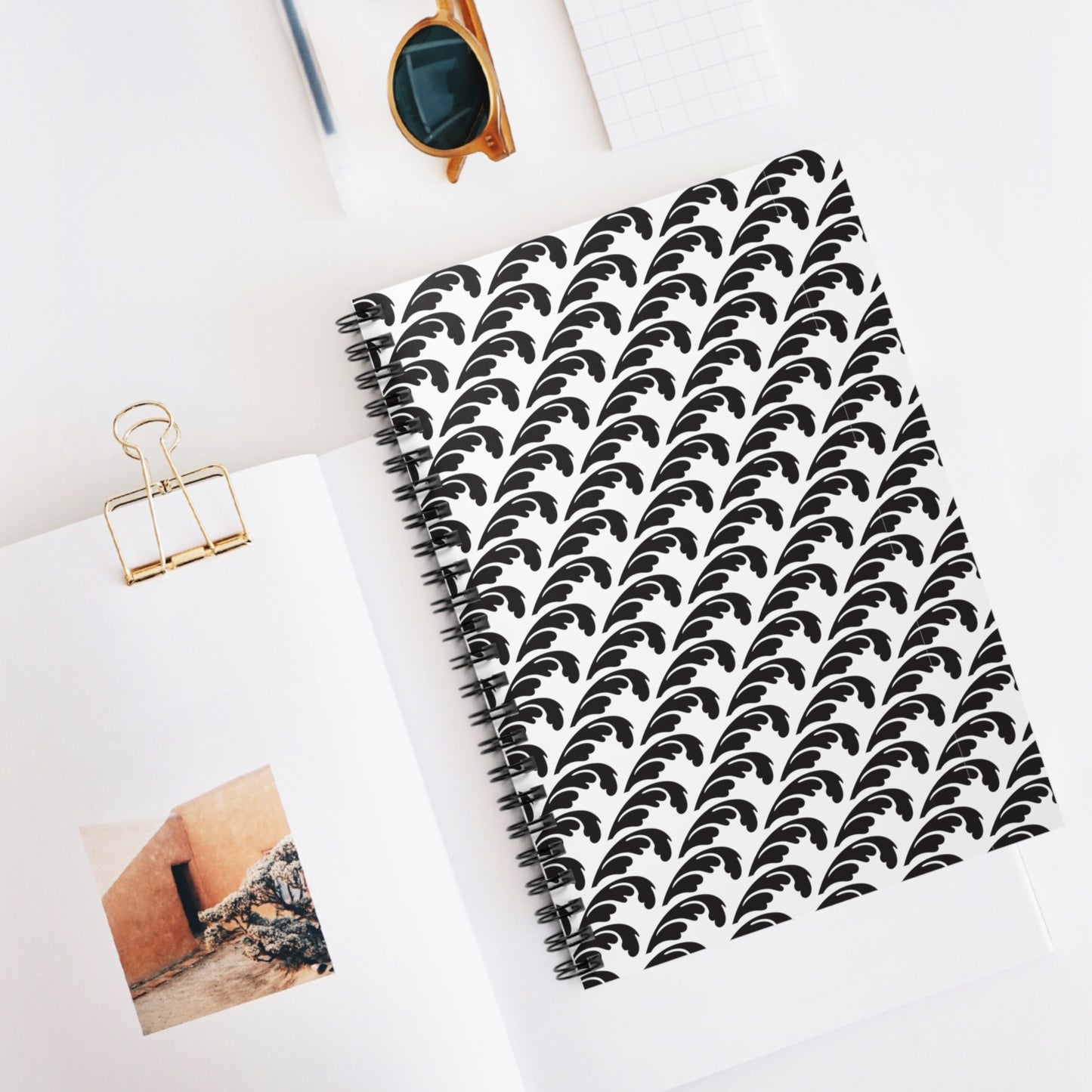 Beautiful Beloved One - Spiral Notebook - Ruled Line- black/white
