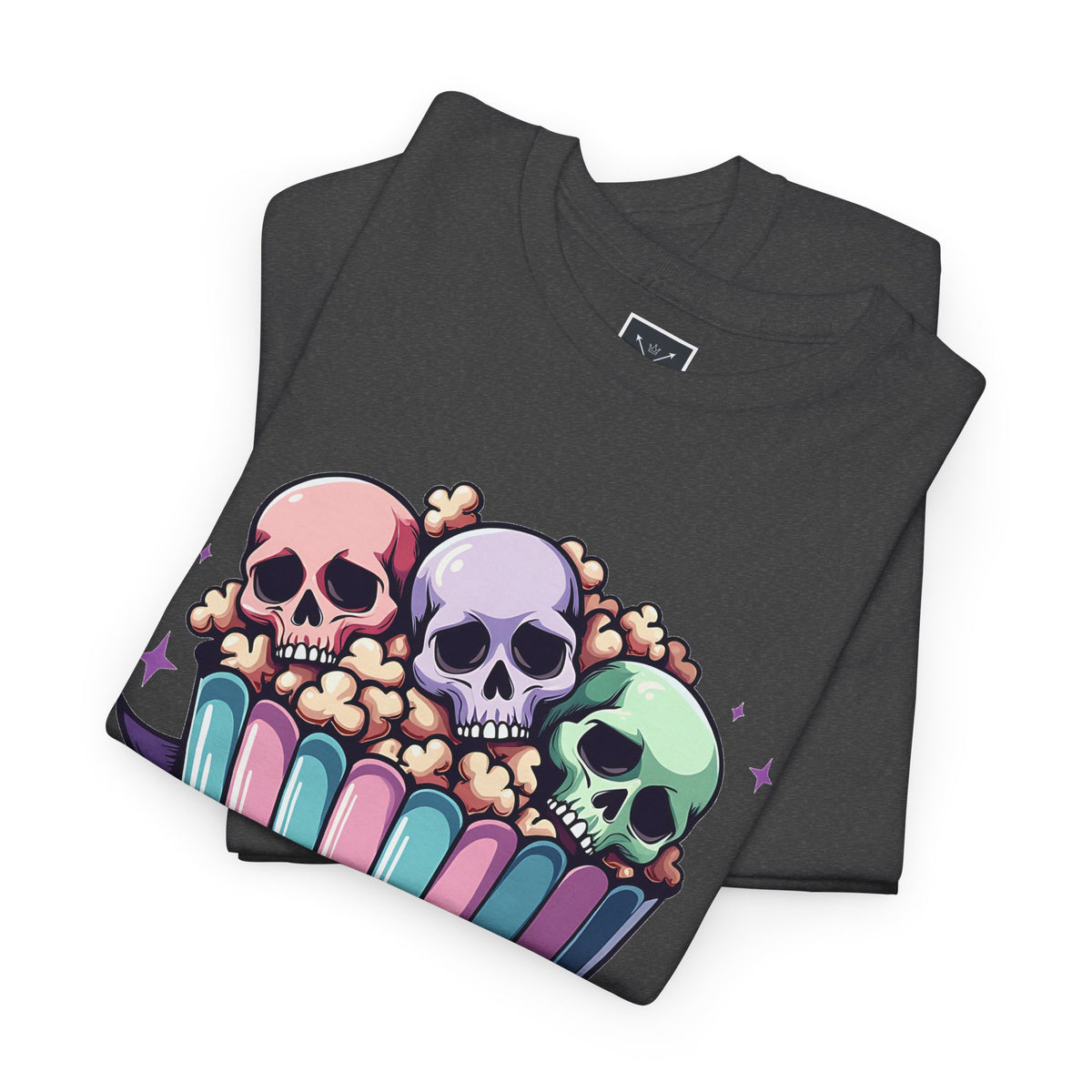 Horror Movies Popcorn Bucket - Unisex Cotton Tee