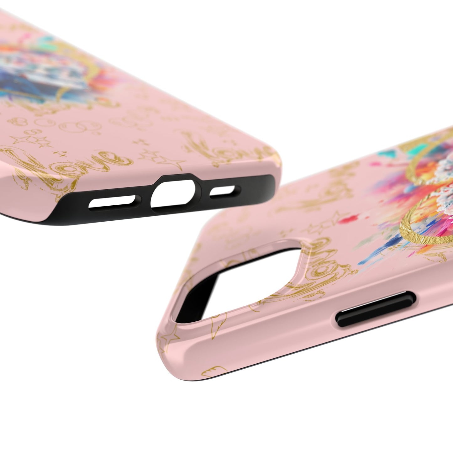 Love is Golden Watercolor (pink) - Tough Phone Cases