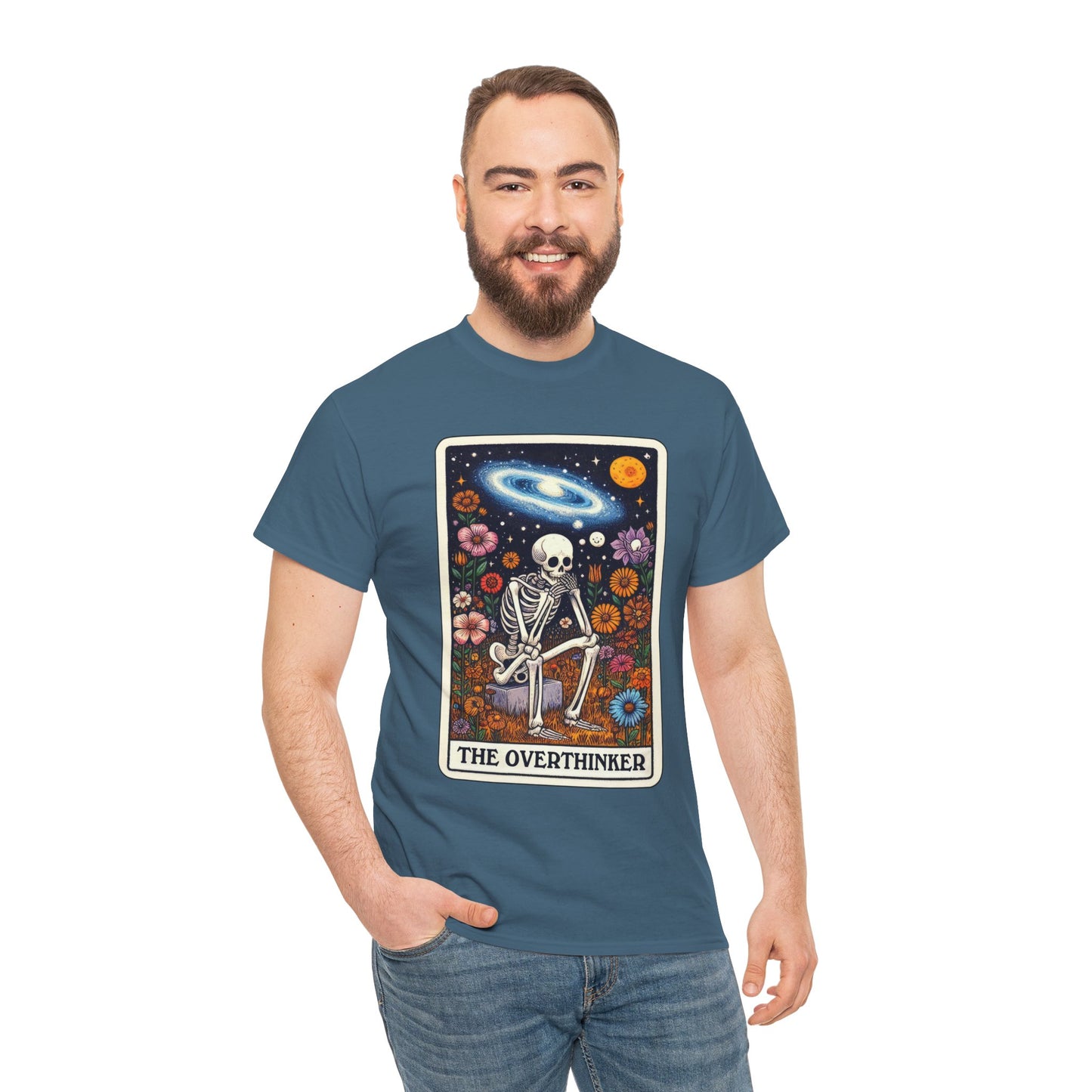 The Overthinker Skeletal Tarot - Unisex T-shirt