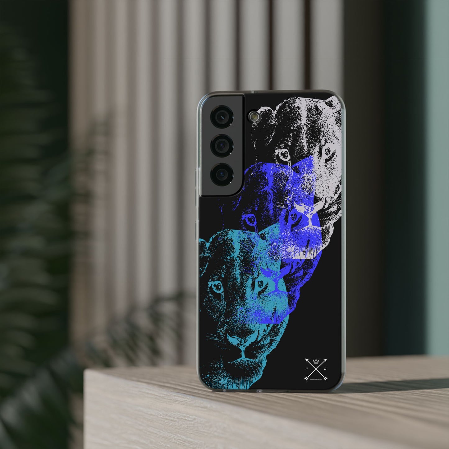 Lioness Arising (black/blue/silver) - Flexi Cases