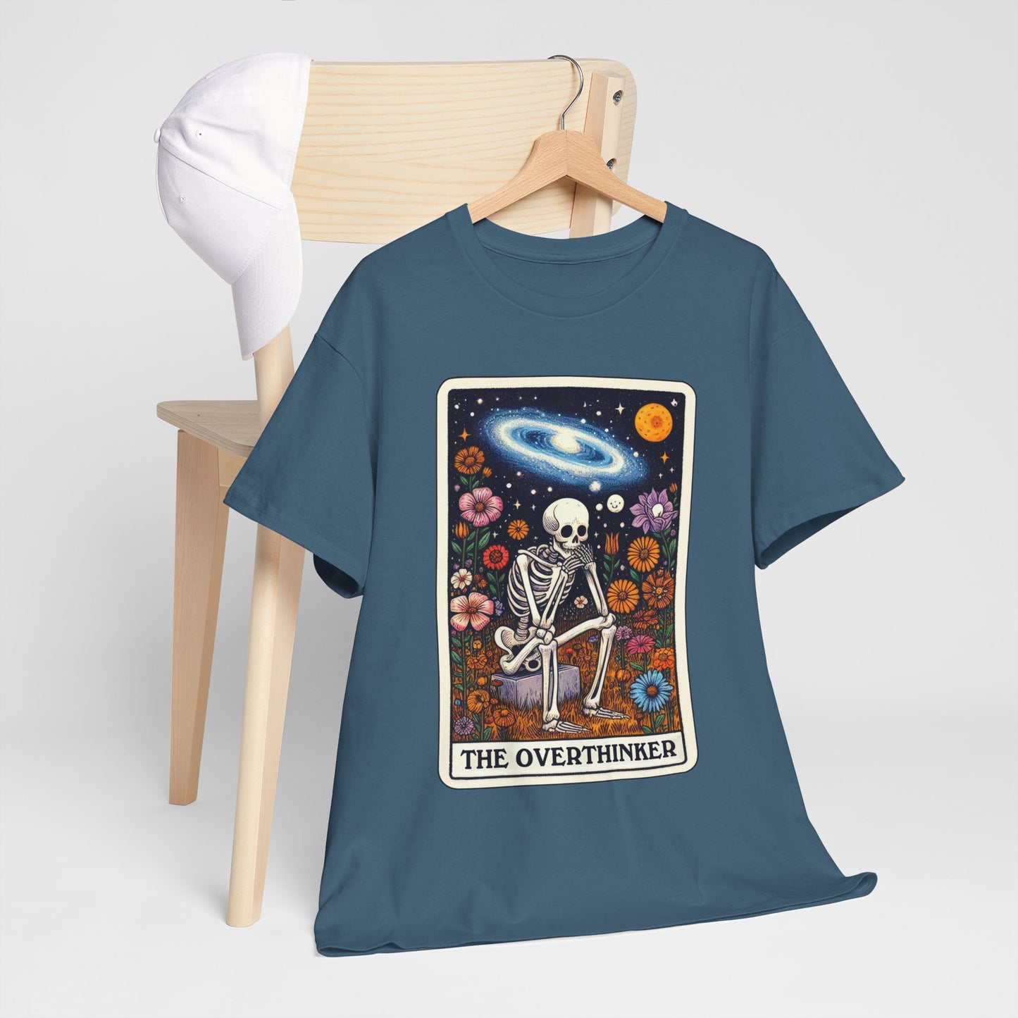 The Overthinker Skeletal Tarot - Unisex T-shirt
