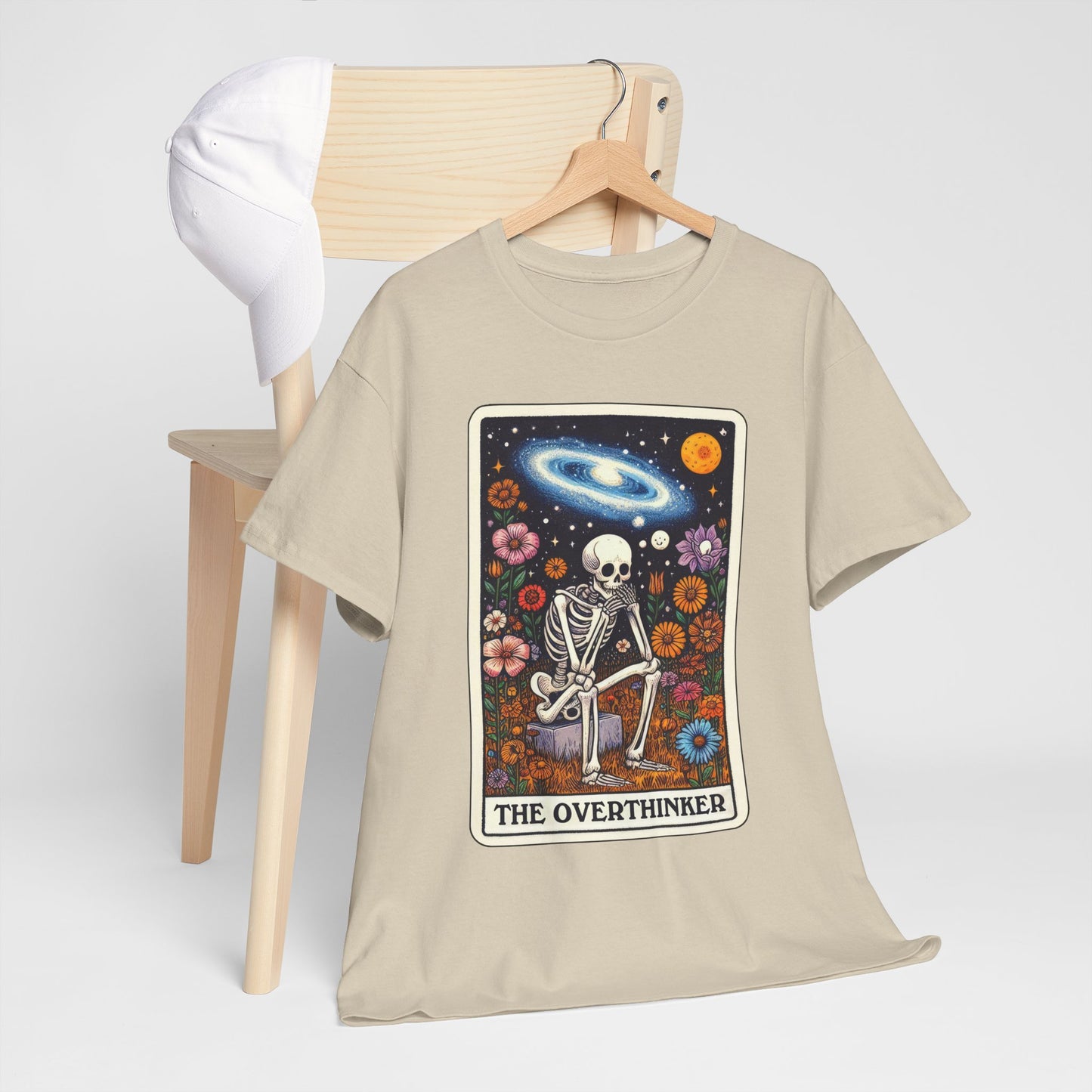 The Overthinker Skeletal Tarot - Unisex T-shirt