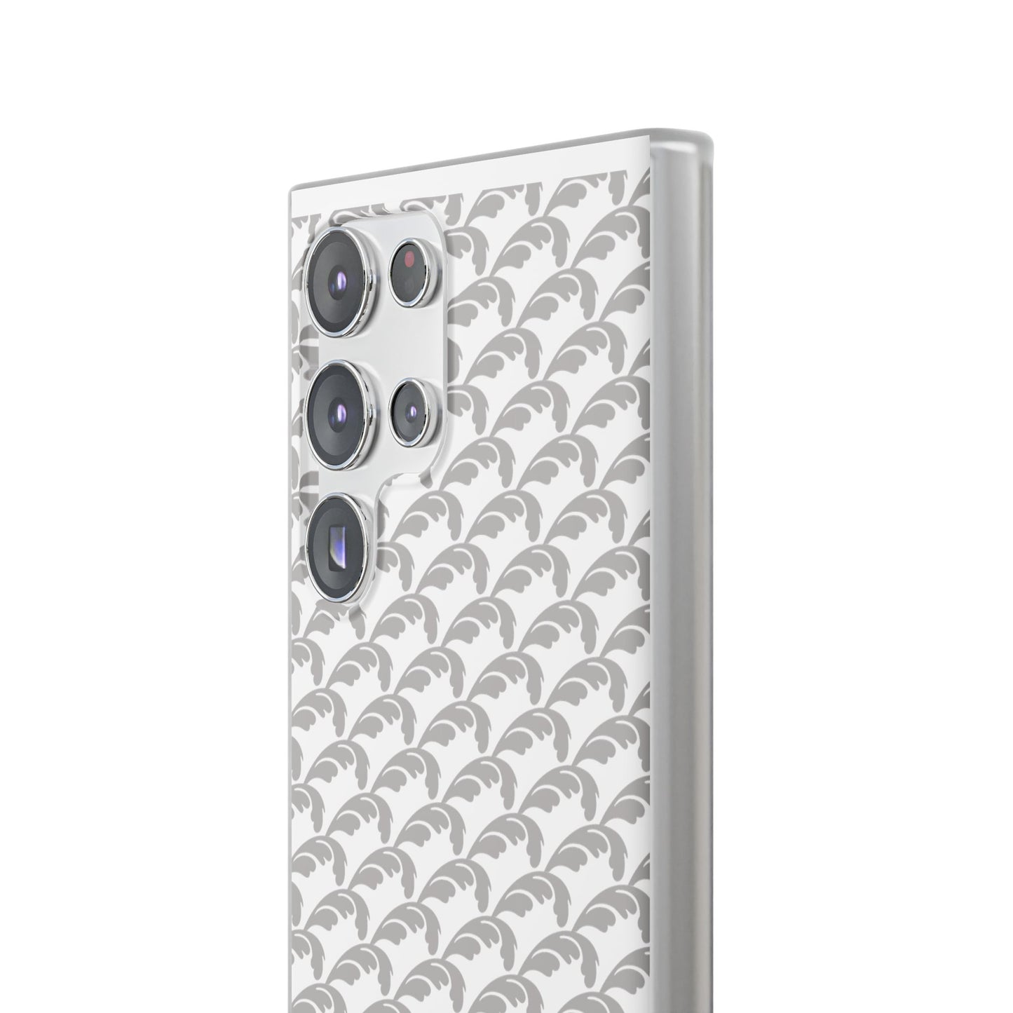 Beautiful Beloved Flourish (silver/white) - Flexi Phone Cases