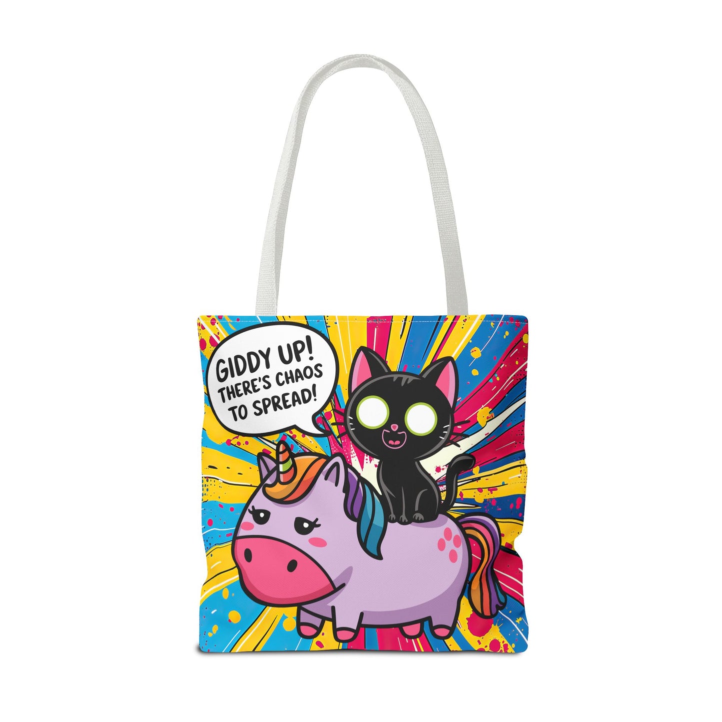 Giddy Up There's Chaos To Spread- Tote Bag