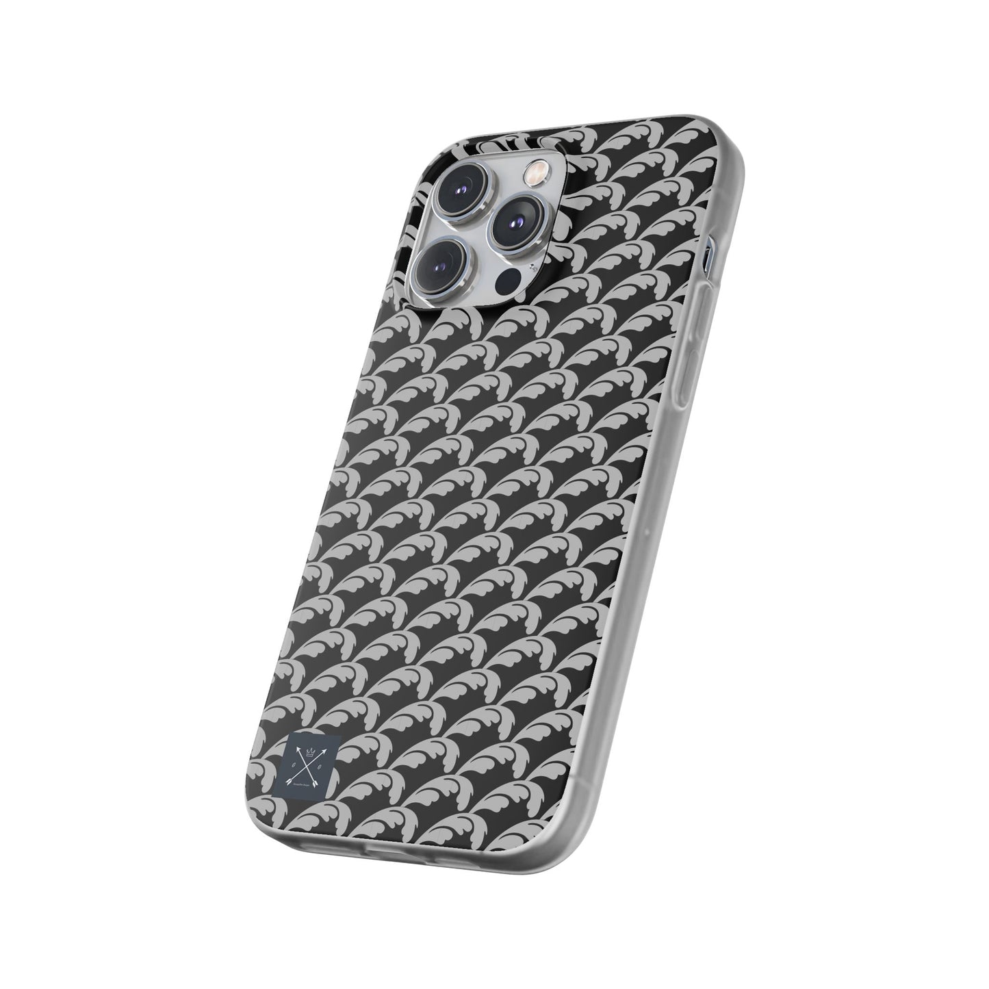 Beautiful Beloved Flourish (silver/black) - Flexi Phone Cases