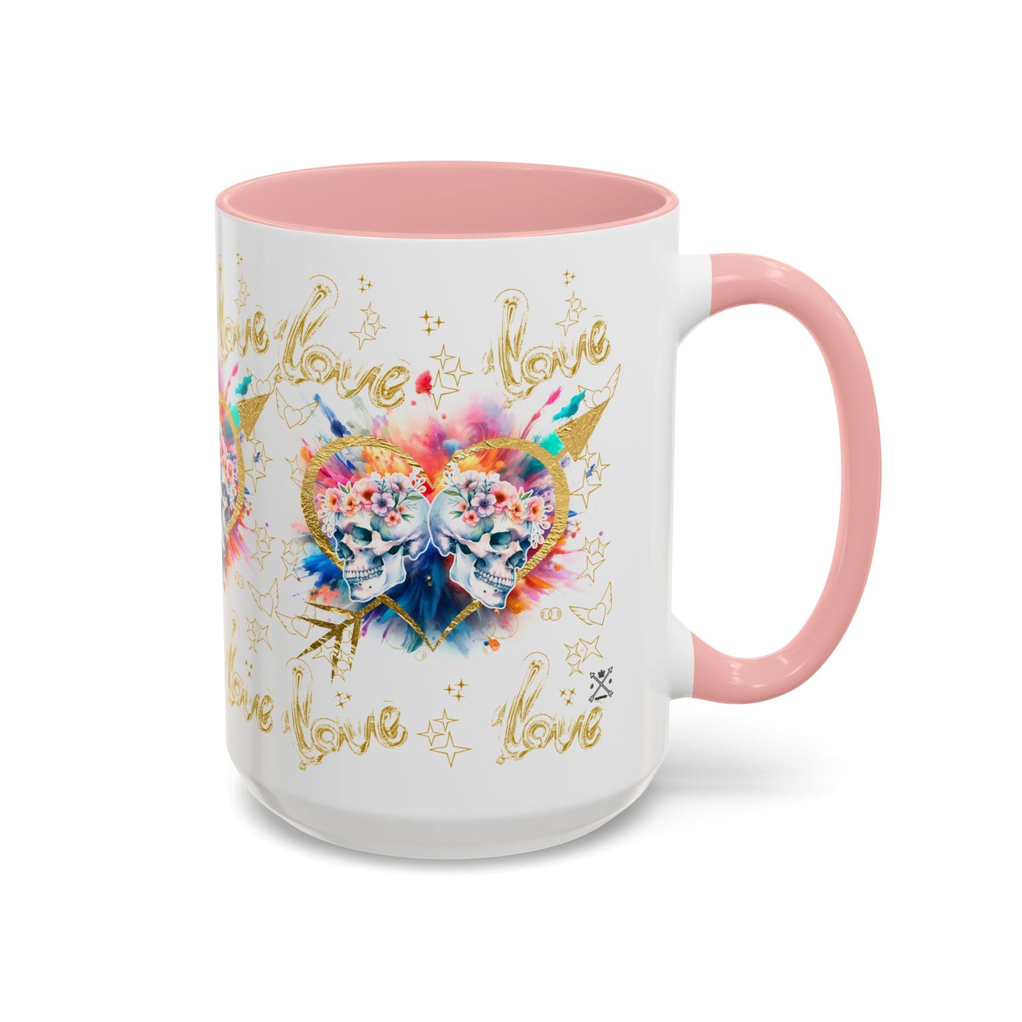 Love is Golden Watercolor - Accent Coffee Mug (11, 15oz)