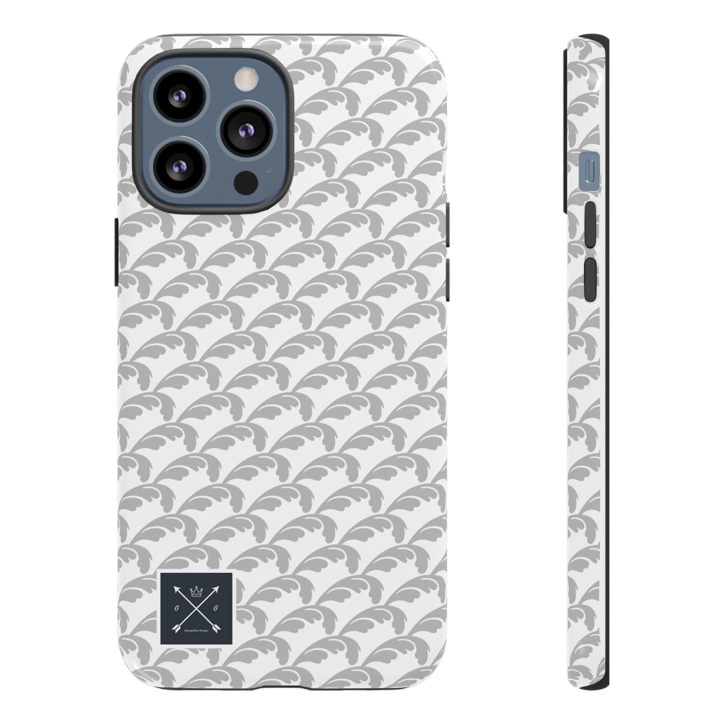 Beautiful Beloved Flourish (silver/white) - Tough Phone Cases