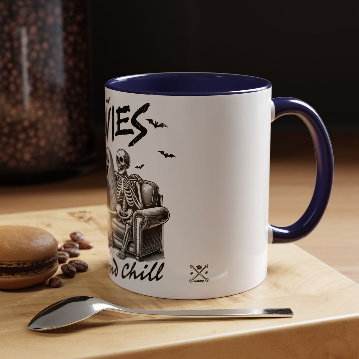 Horror Movies and Chill - Accent Coffee Mug (11, 15oz)